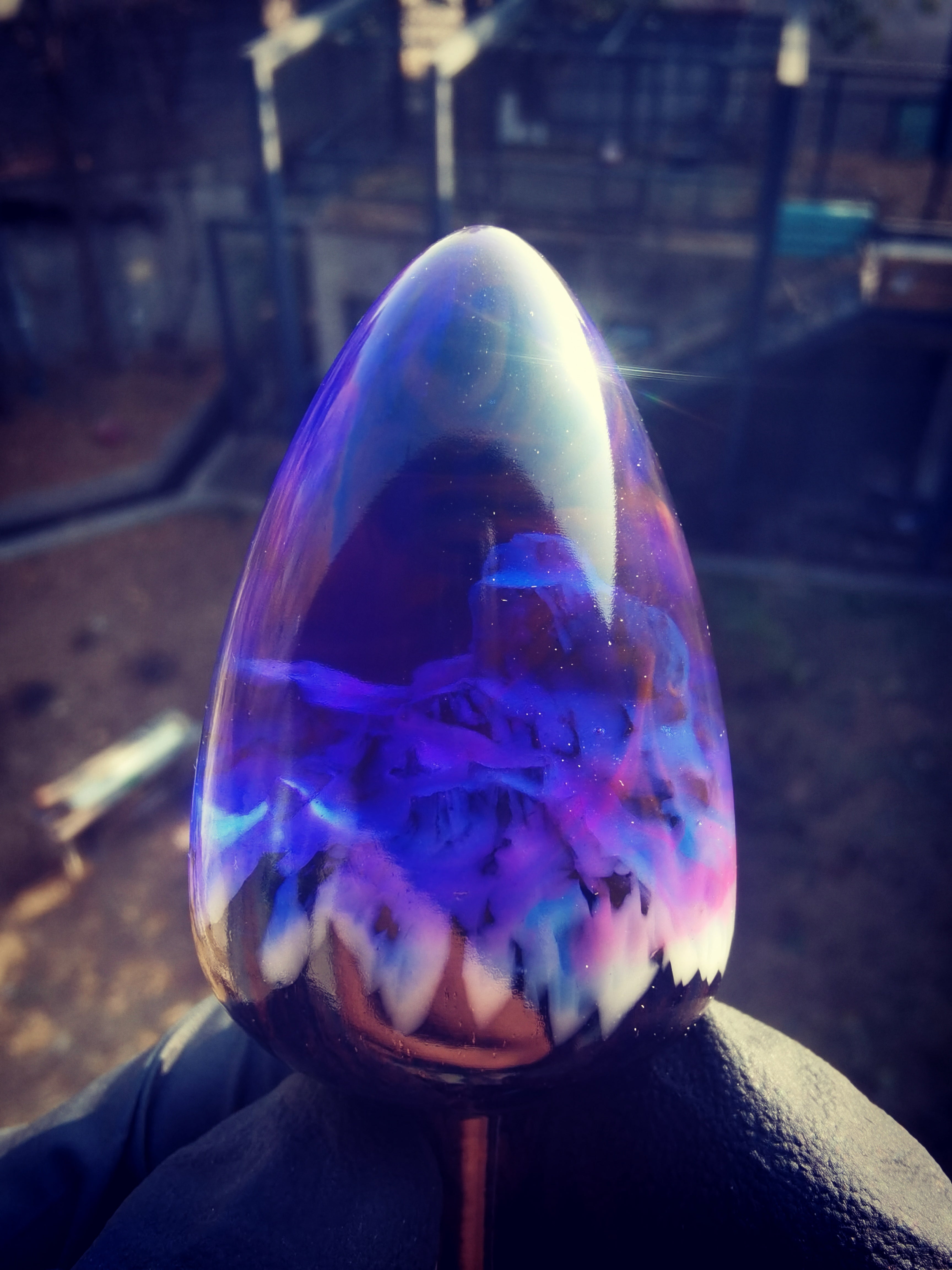 Joyomas - Customized Art Handcrafts - gothic crystal anal plug - Aurora