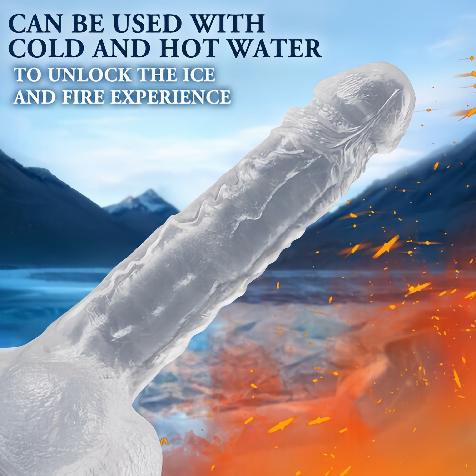 Joyomas - Transparent Lifelike Dildo 7.40 Inch