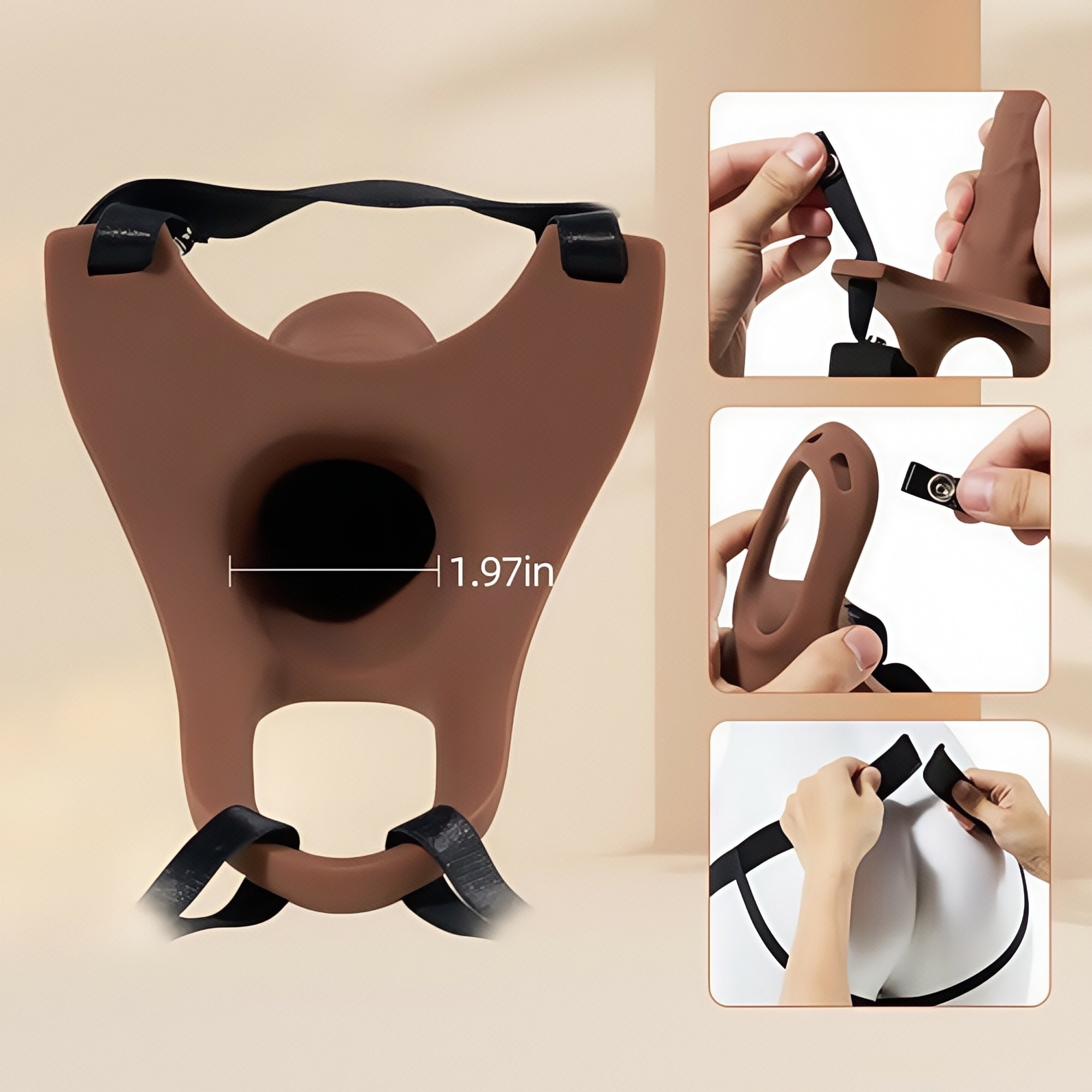 Joyomas - Unisex Lifelike Strap-on Dildo Penis Sleeve 6.70 Inch