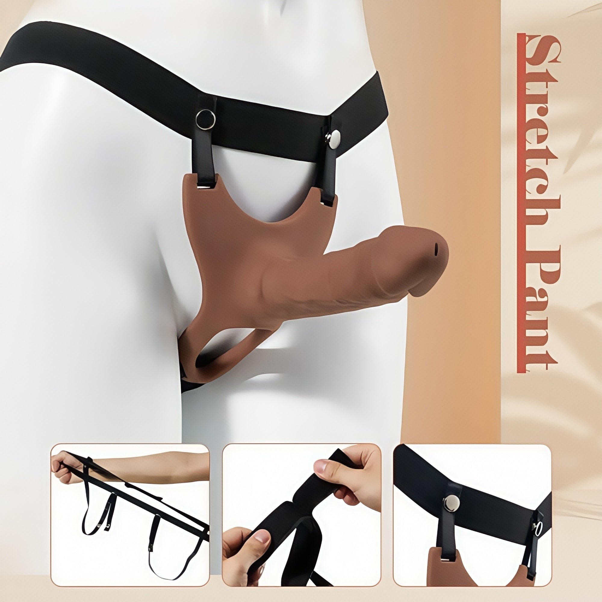 Joyomas - Unisex Lifelike Strap-on Dildo Penis Sleeve 6.70 Inch