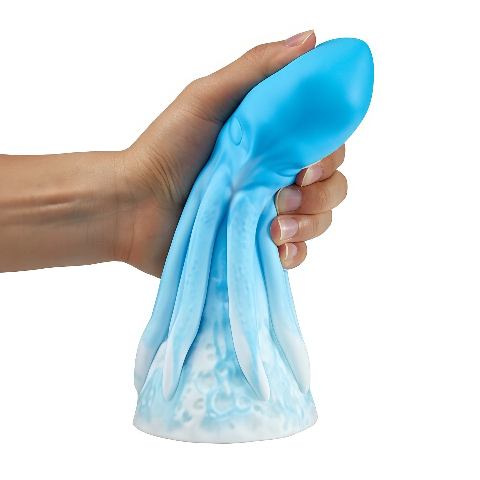 Joyomas - Generous Size Elastic and Soft Manual Octopus Huge Rainbow Dildo 7.87 Inch