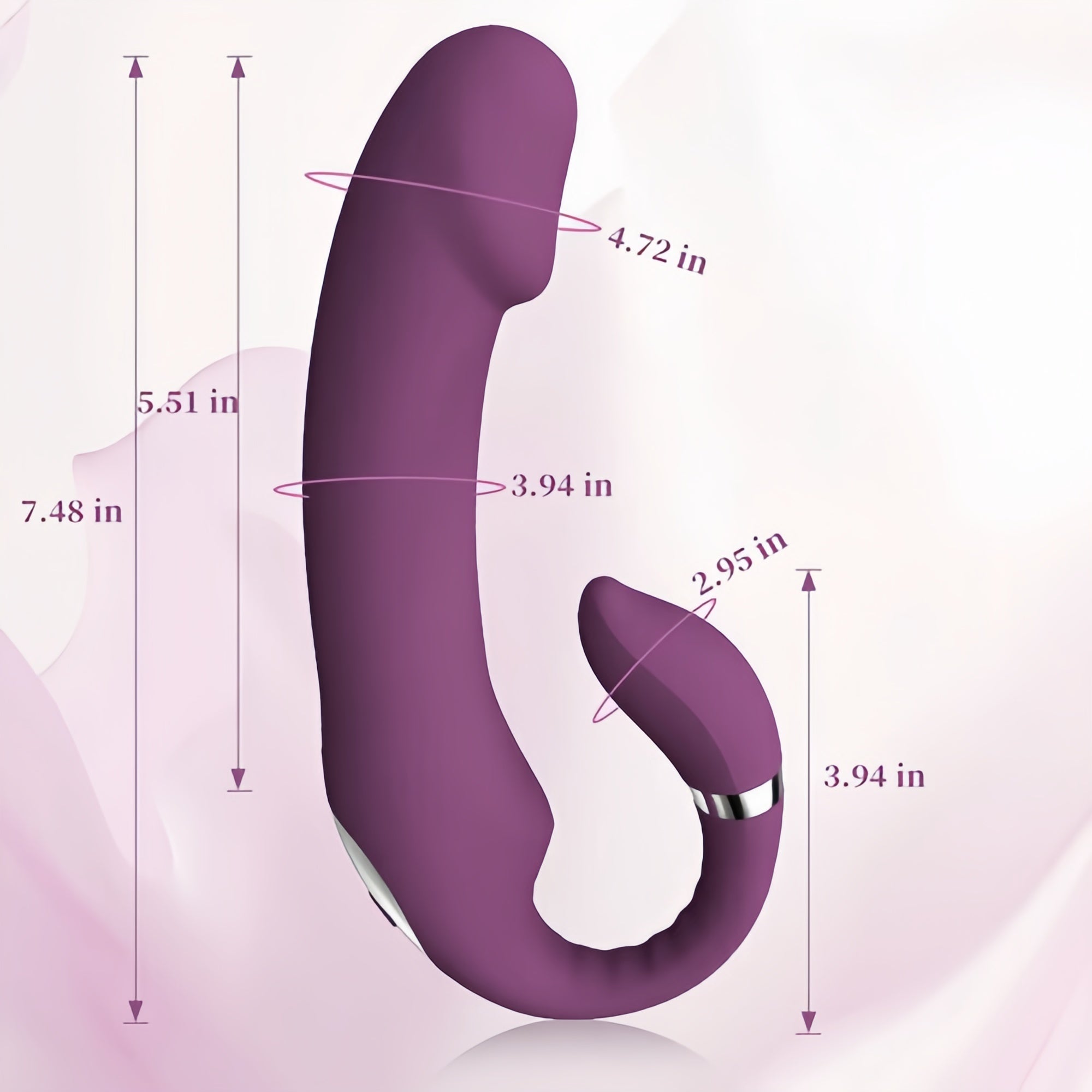 Joyomas - 3 IN 1 Elegant G-Spot Heating Vibrator Clit Rubbing Massager