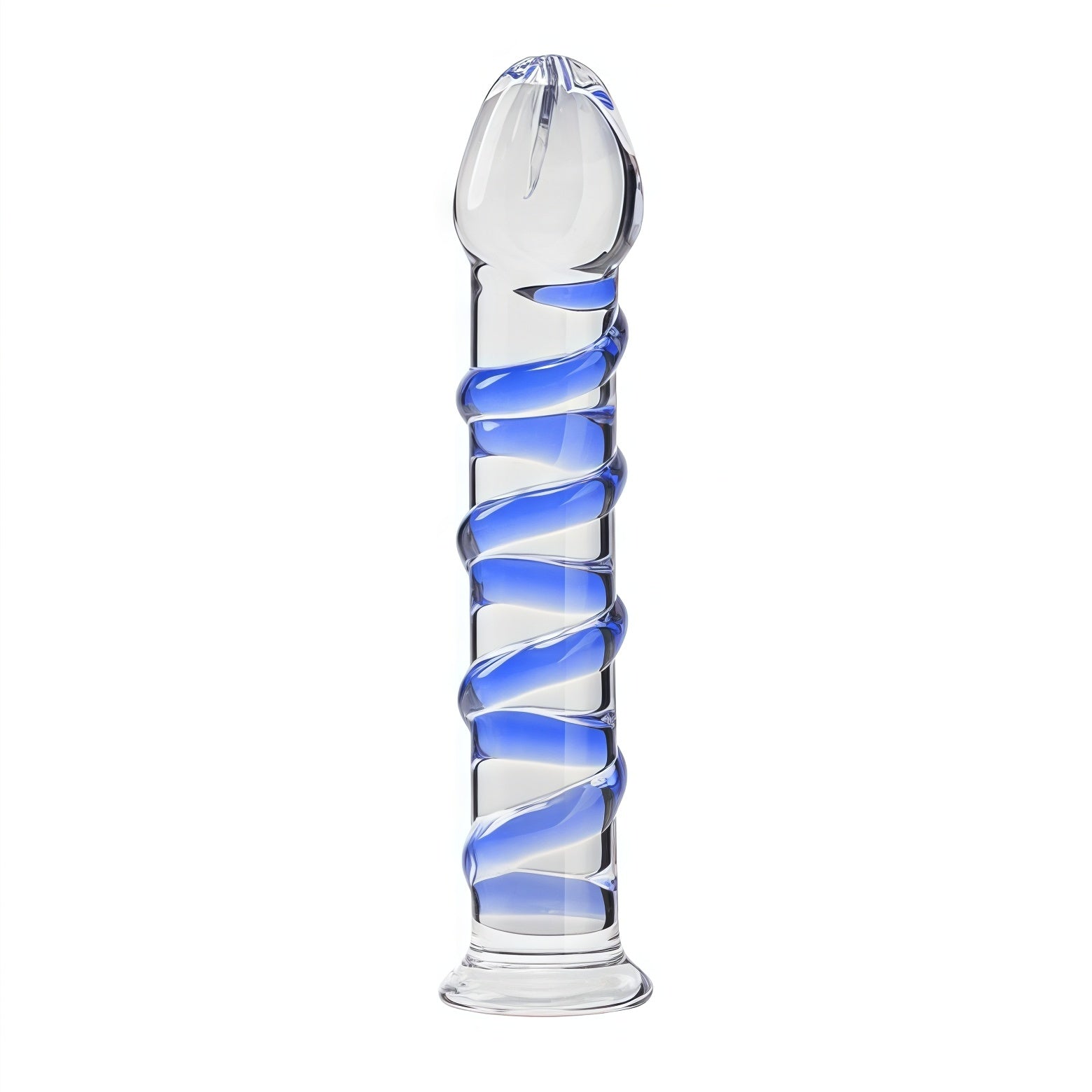 Joyomas - Crystal Glass Dildo with Suction Cups for G-spot Stimulation 6.88 Inches