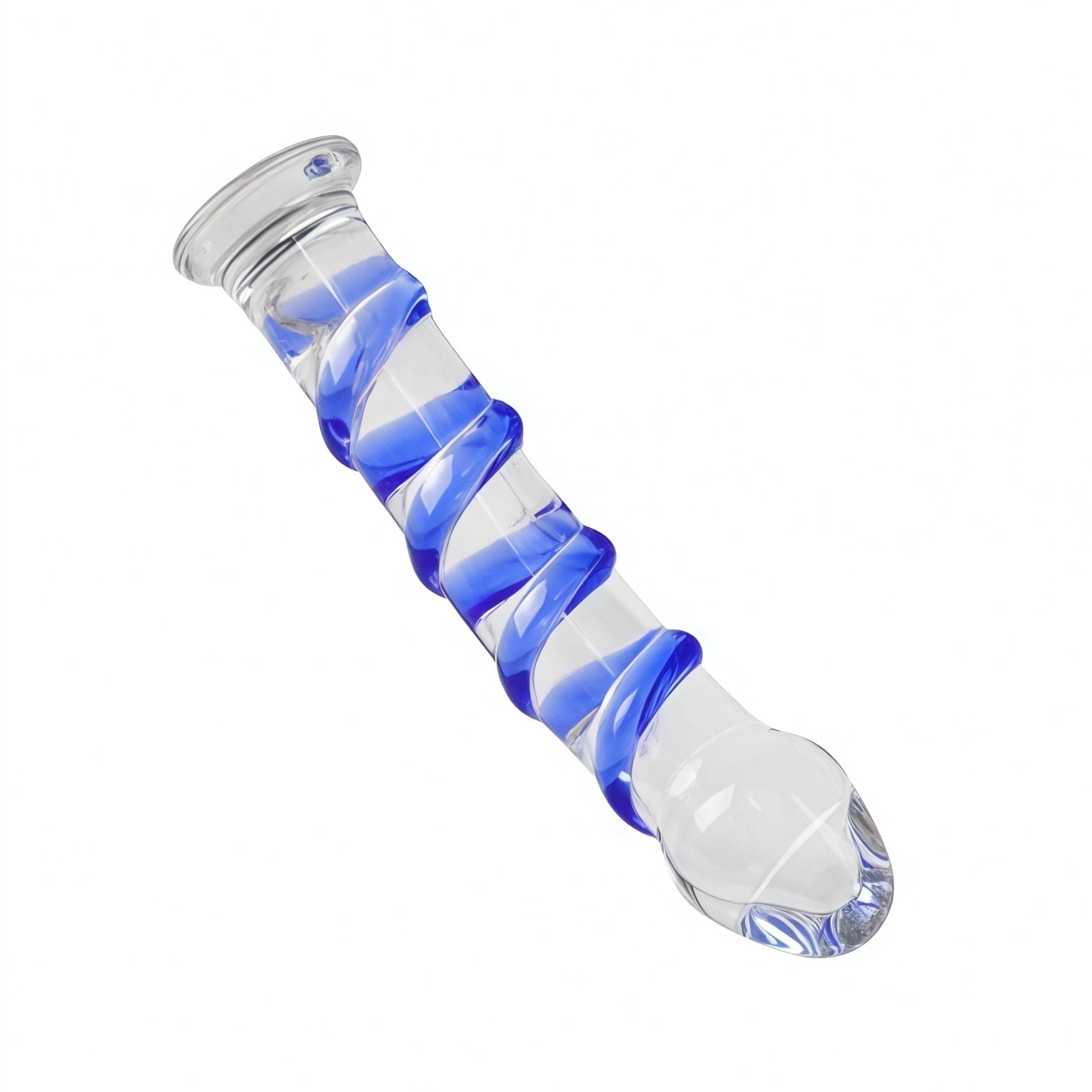 Joyomas - Crystal Glass Dildo with Suction Cups for G-spot Stimulation 6.88 Inches
