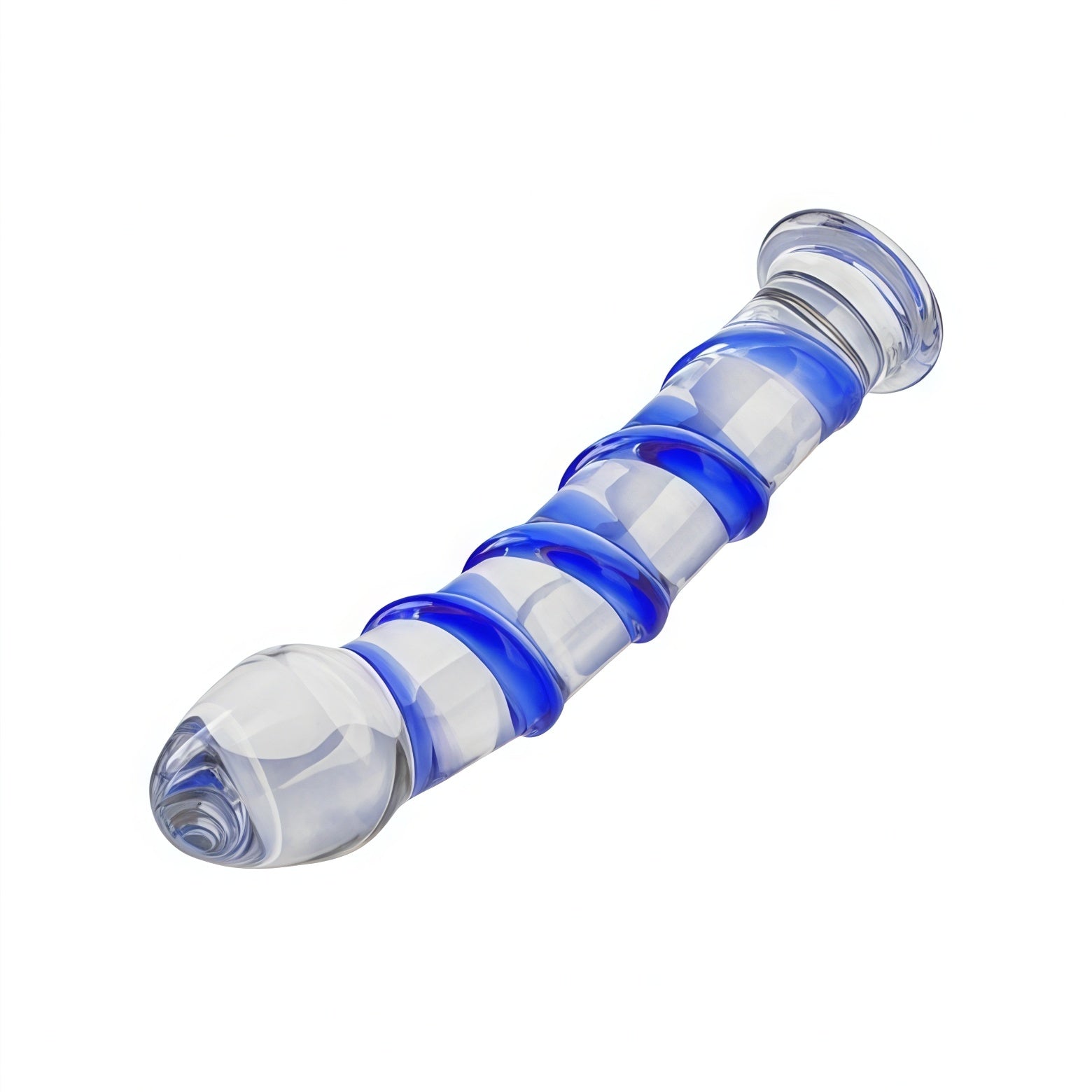 Joyomas - Crystal Glass Dildo with Suction Cups for G-spot Stimulation 6.88 Inches