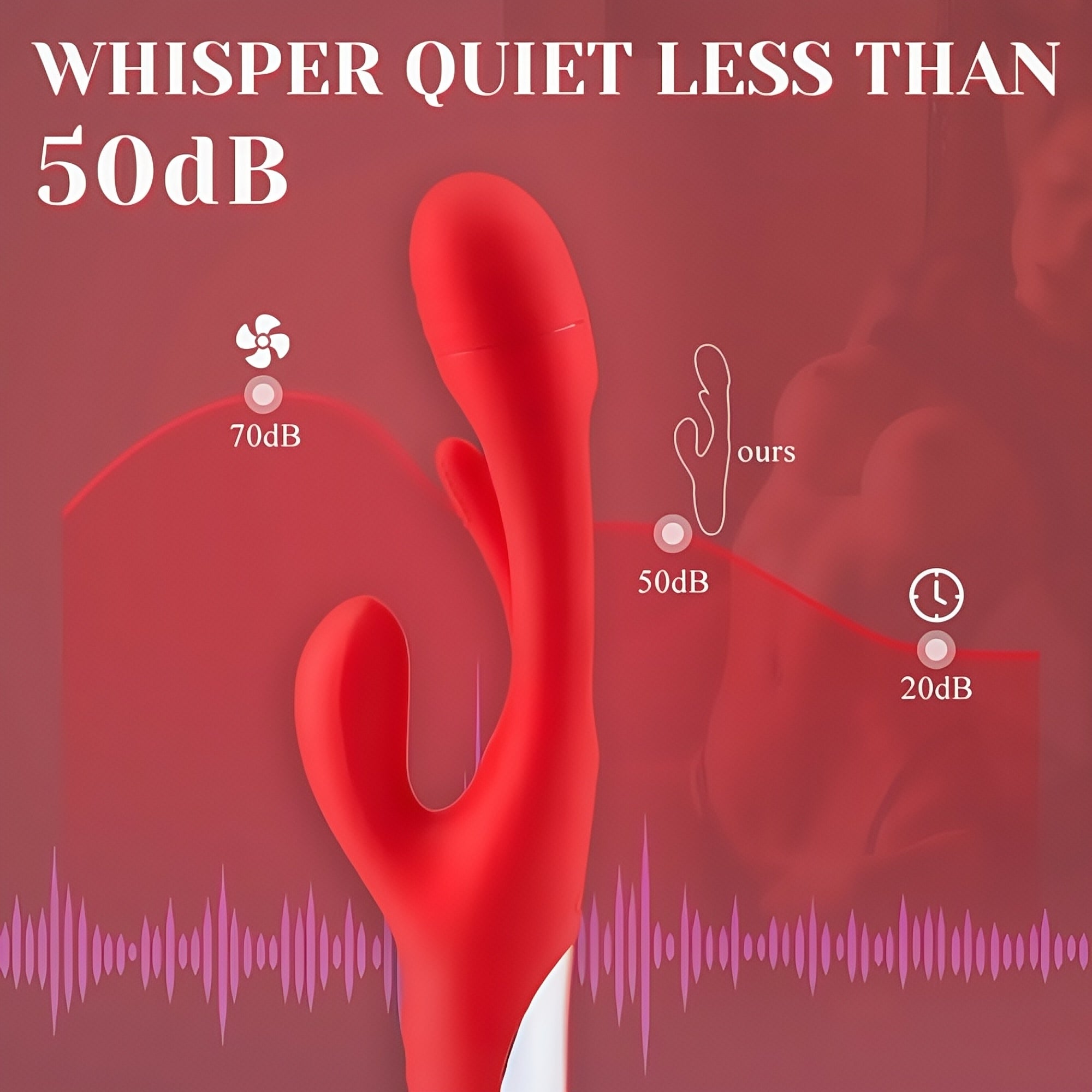 Joyomas - 3 in 1 G-spot 7 Tongue-like Hollow Tapping Rabbit Vibrator