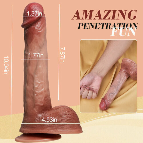 Joyomas - Longer 10.04In Thrusting Vibrating Heating Realistic Dildo