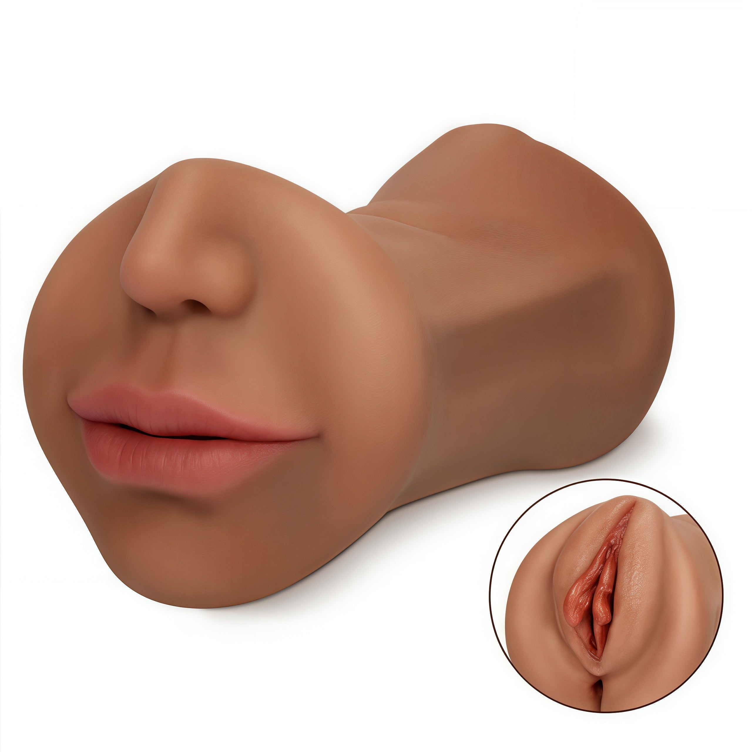 Joyomas -  7.4-Inch Three Channel Mouth Vaginal Anal Pocket Pussy