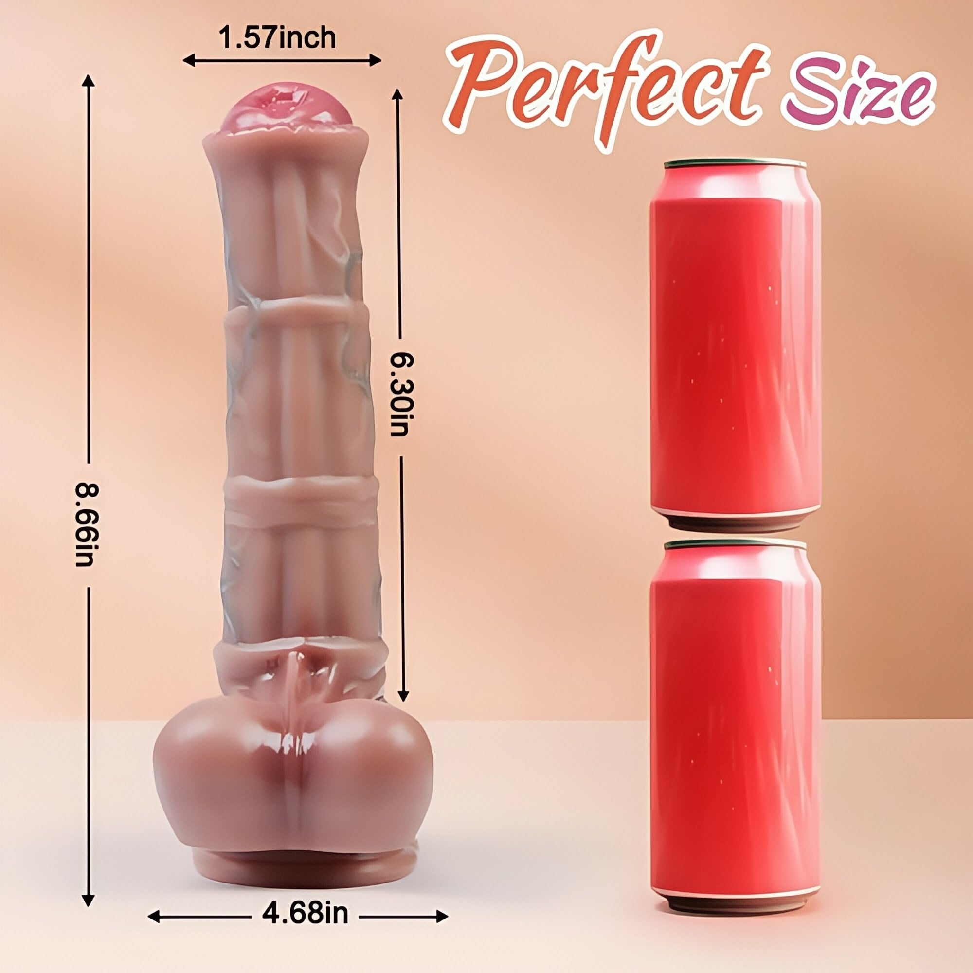 Joyomas - 3 Telescopic Swing 10 Vibrating Heating Horsewhip Monster Dildo 8.66 Inch