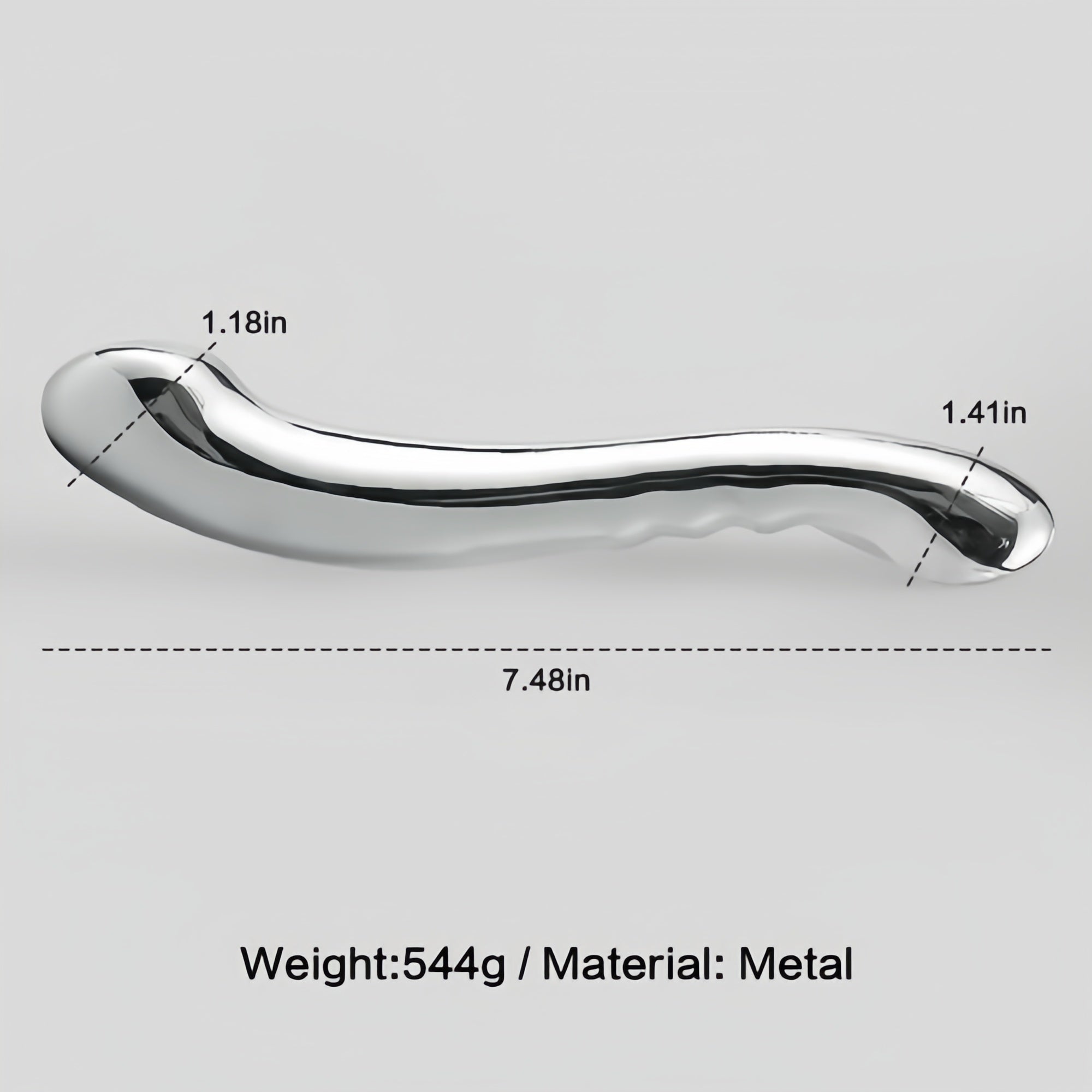 Joyomas - Luxury Design Fetish Double Head Metal Dildo