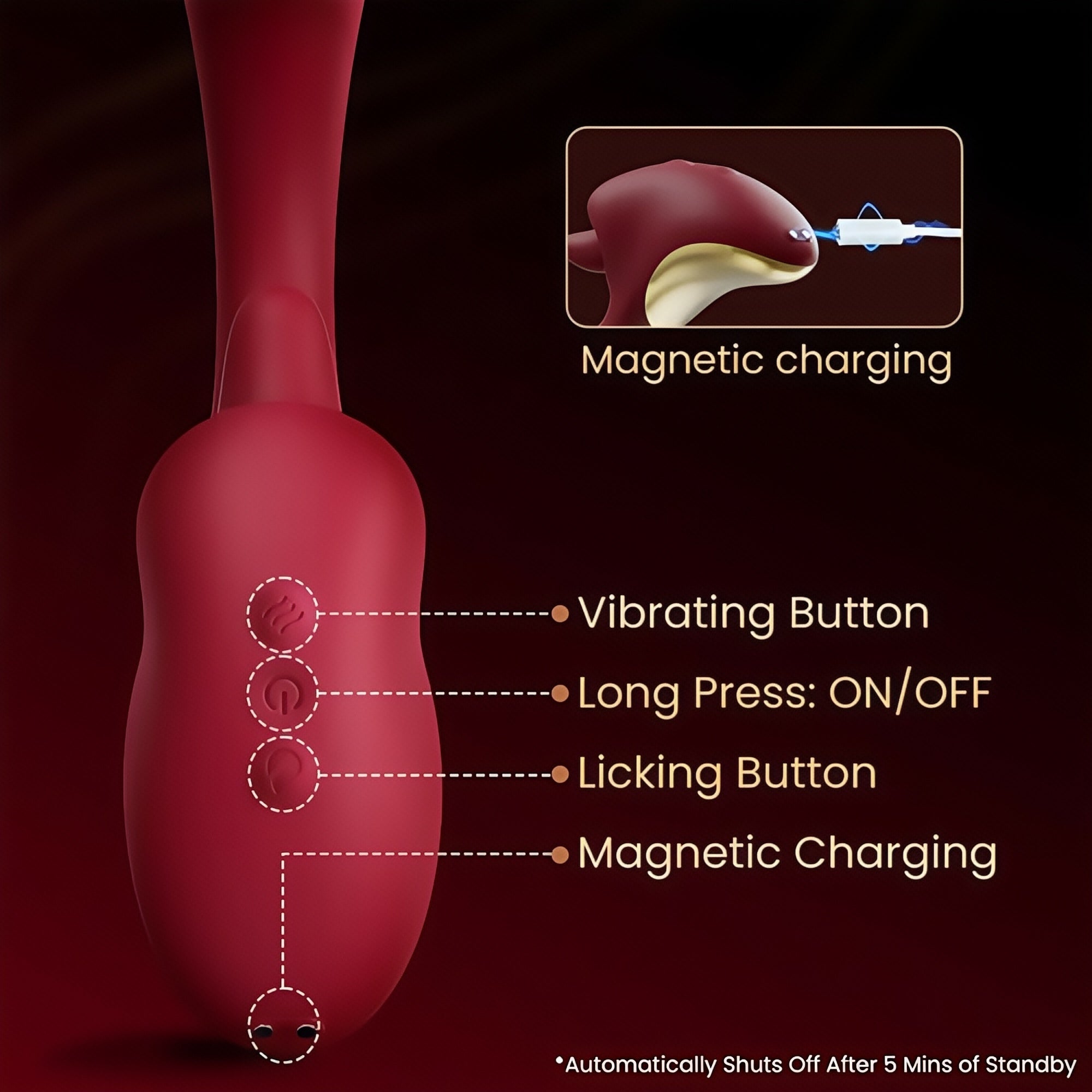 Joyomas - Clitoral Licking G Spot Vibrating & Swinging Stimulator