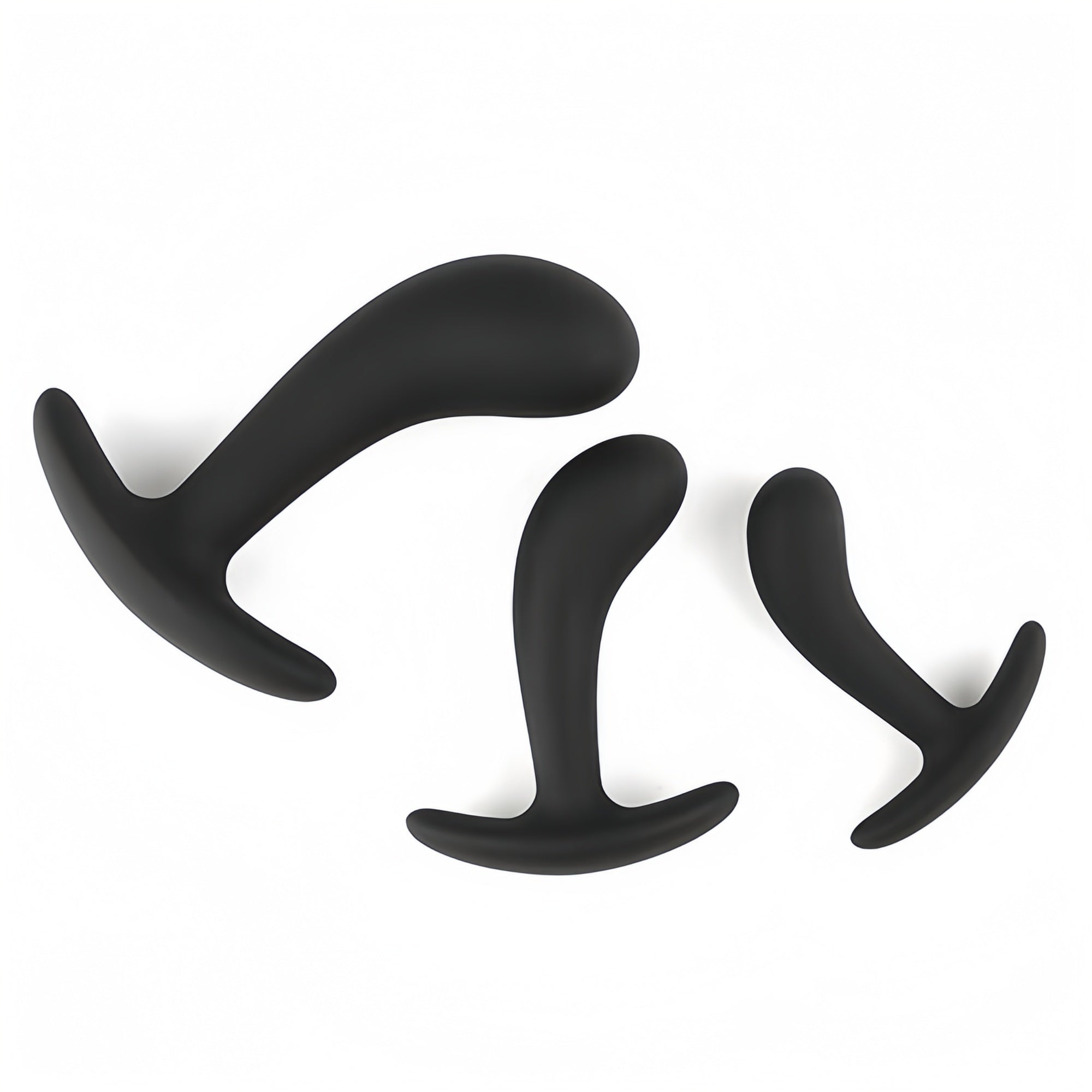 Joyomas - 3 PCS Silicone Bend Head Butt Plugs