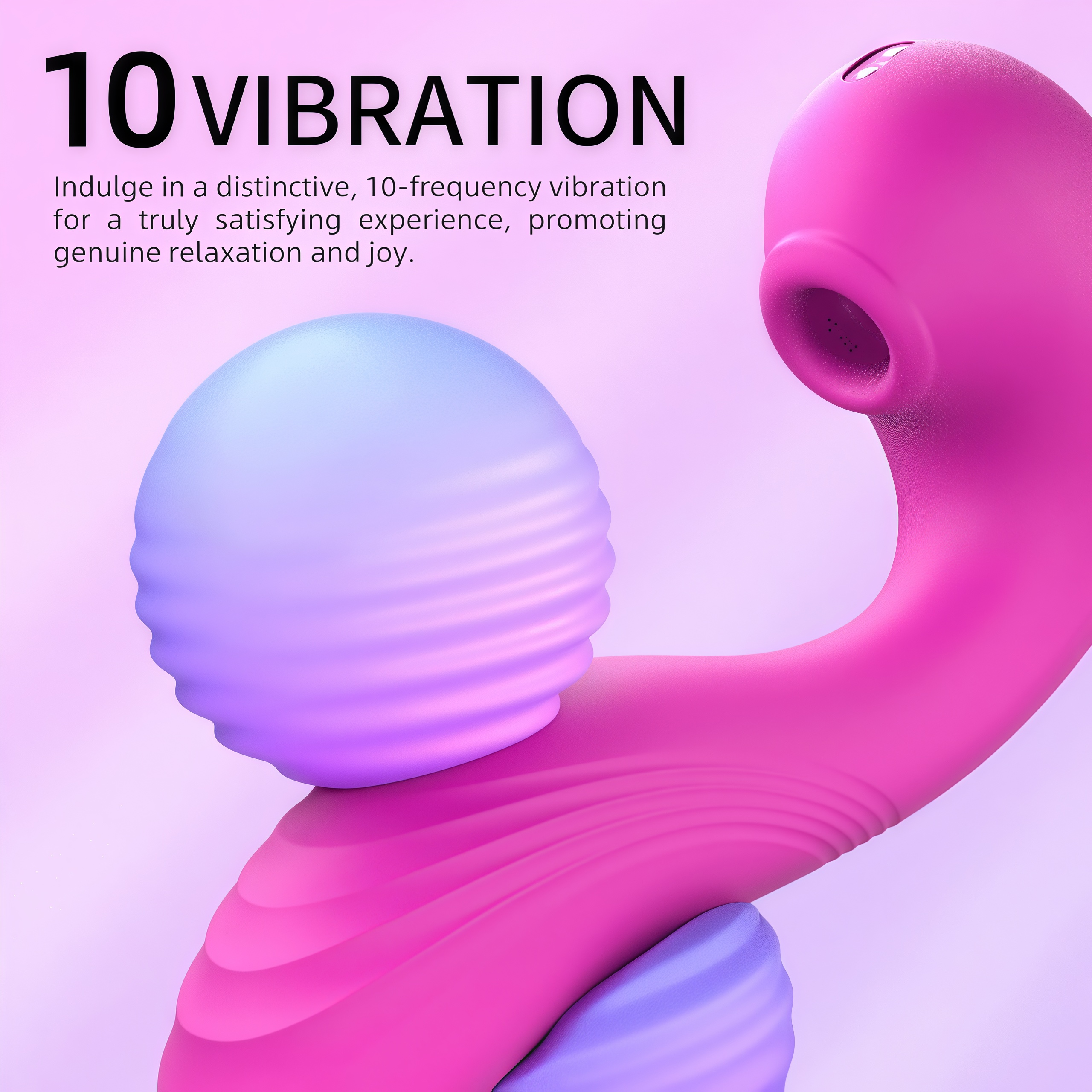 Joyomas - TRIPLE AROUSAL 10 Vibrating 5 Flapping Sucking Clitoral Licking and G Spot Vibrator