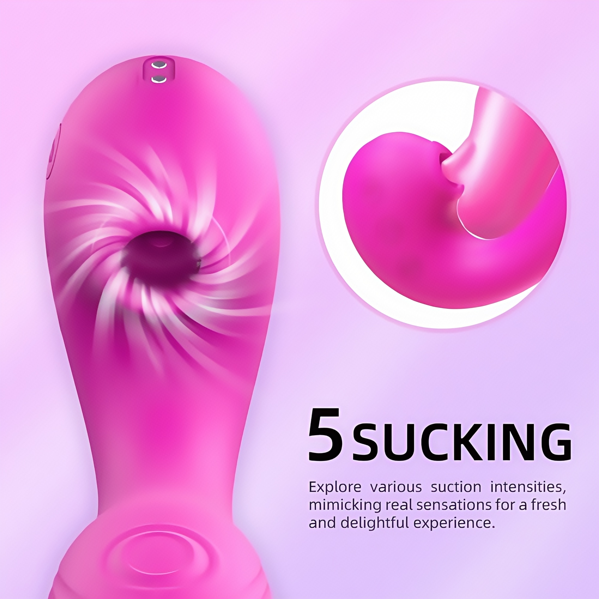 Joyomas - TRIPLE AROUSAL 10 Vibrating 5 Flapping Sucking Clitoral Licking and G Spot Vibrator
