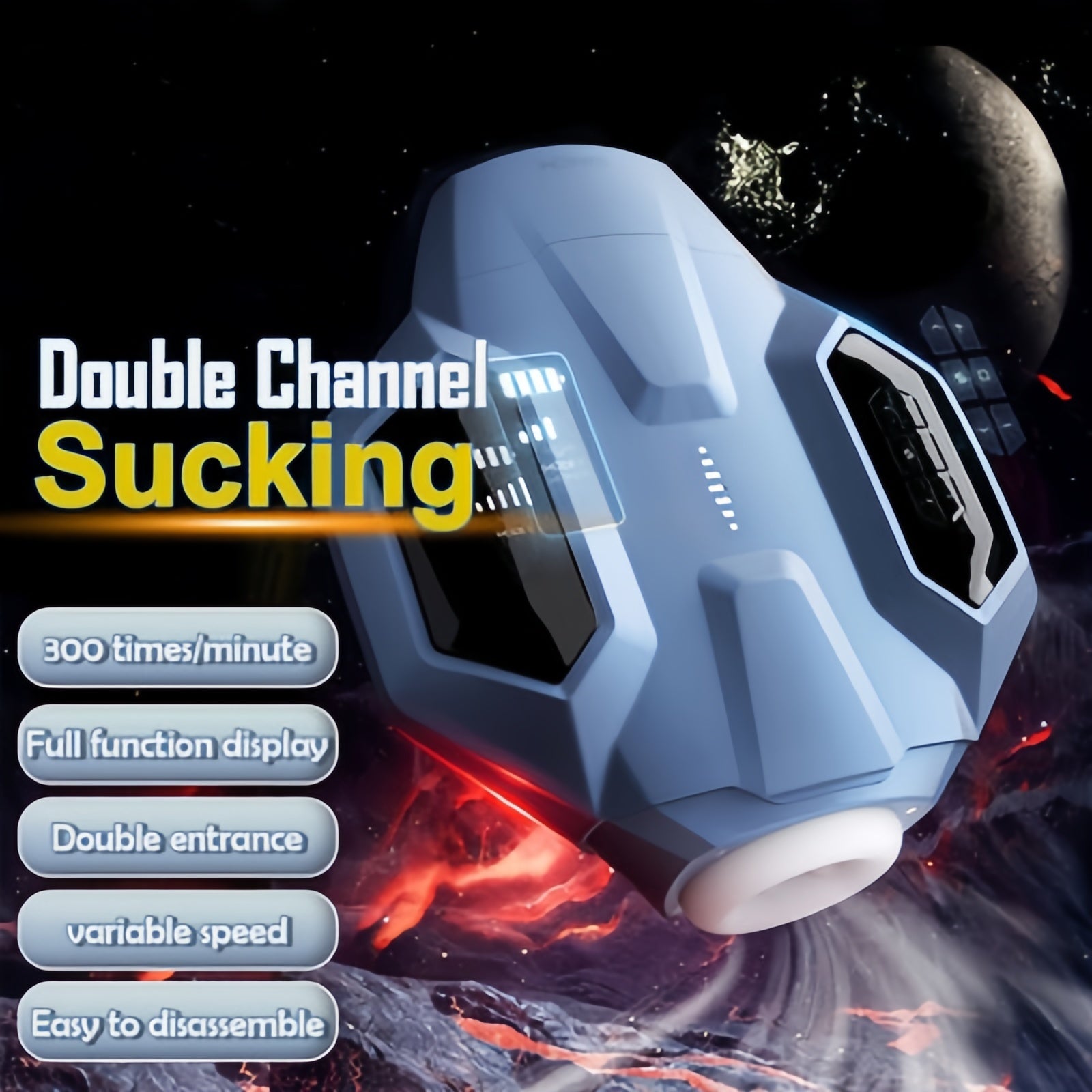 Joyomas - Hunter X Telescopic & Suction Heated Men's Masturbator丨Powered By Svakom
