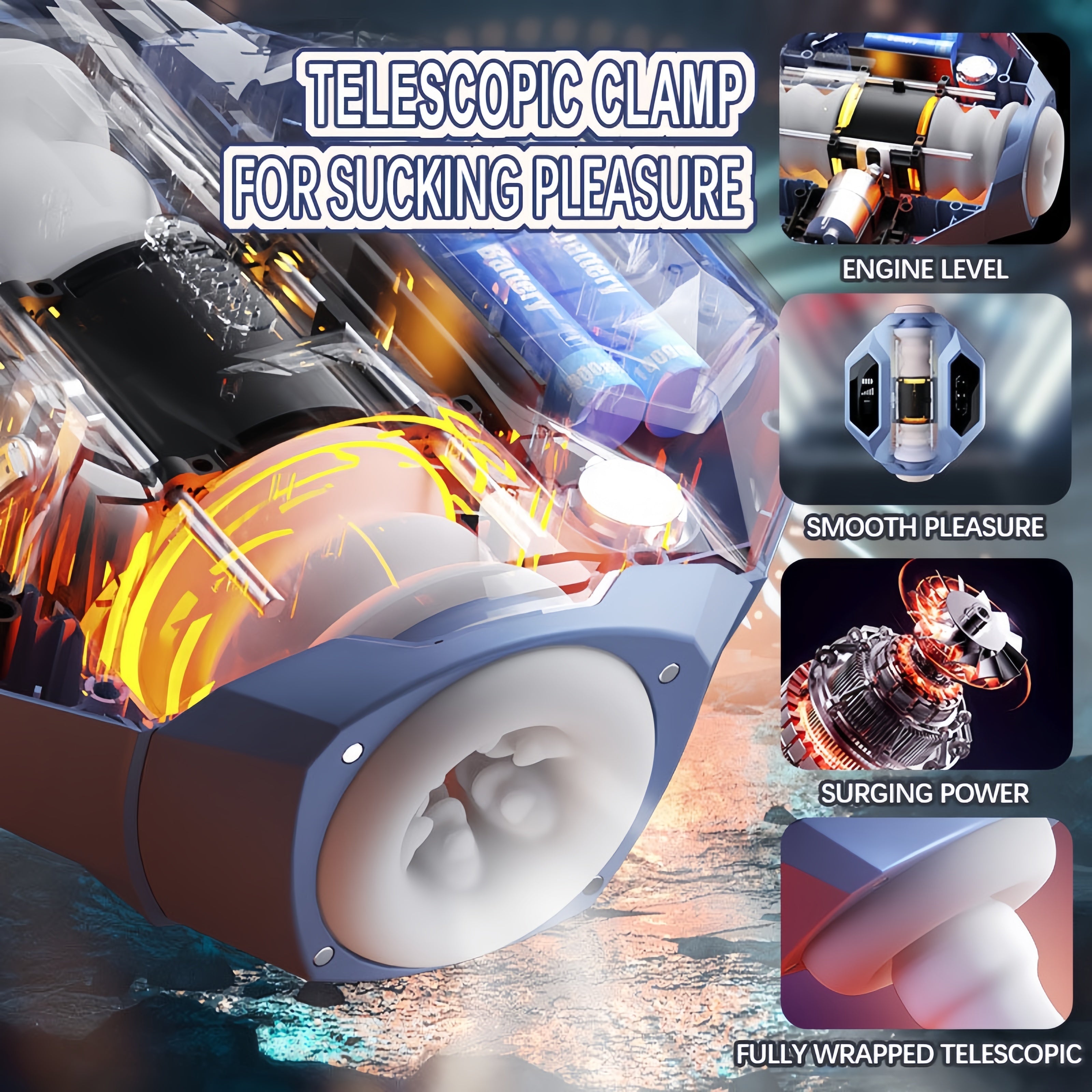 Joyomas - Hunter X Telescopic & Suction Heated Men's Masturbator丨Powered By Svakom