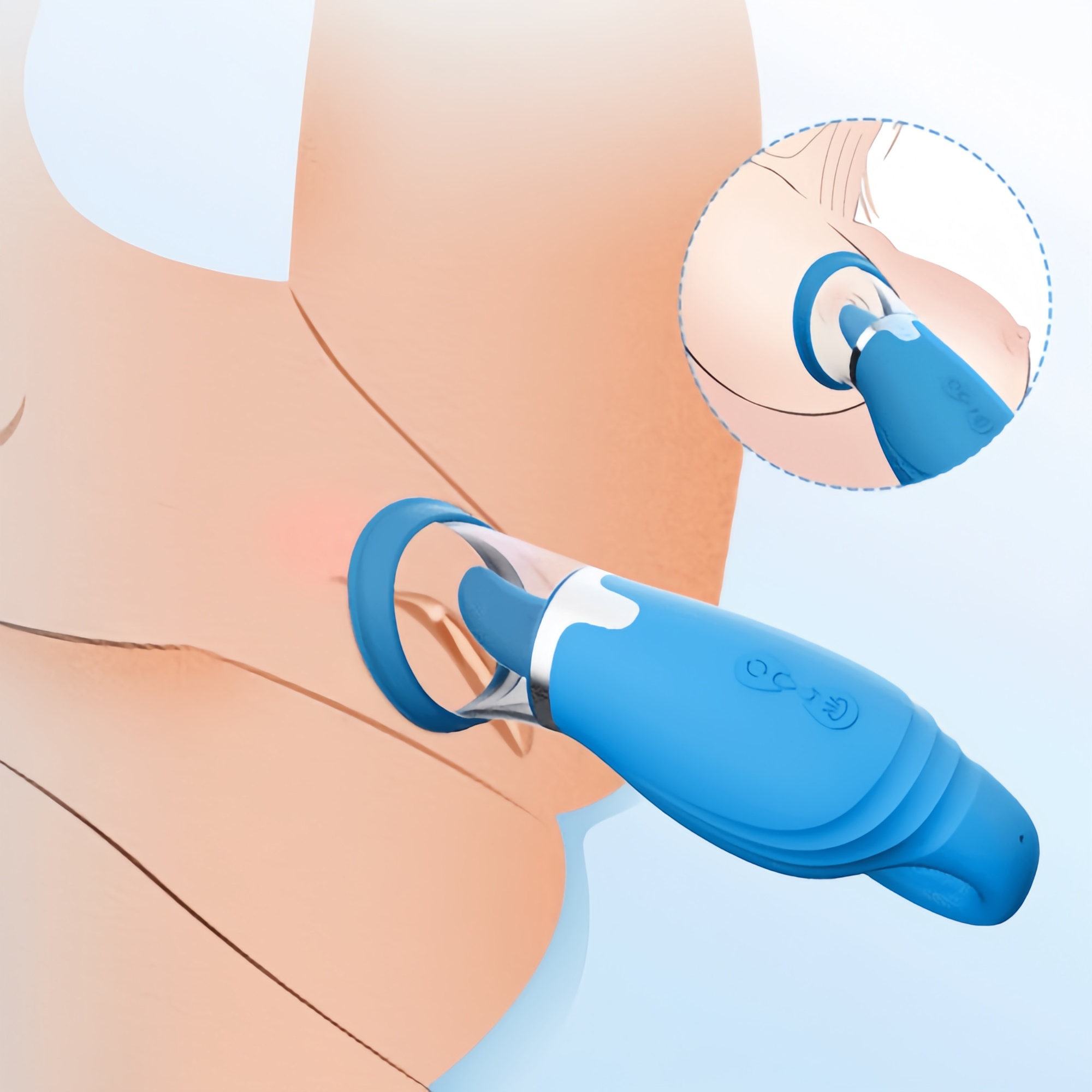 Joyomas - 4 Suction Intensity 9 Tongue-licking & Vibrating Clit Nipple Stimulator