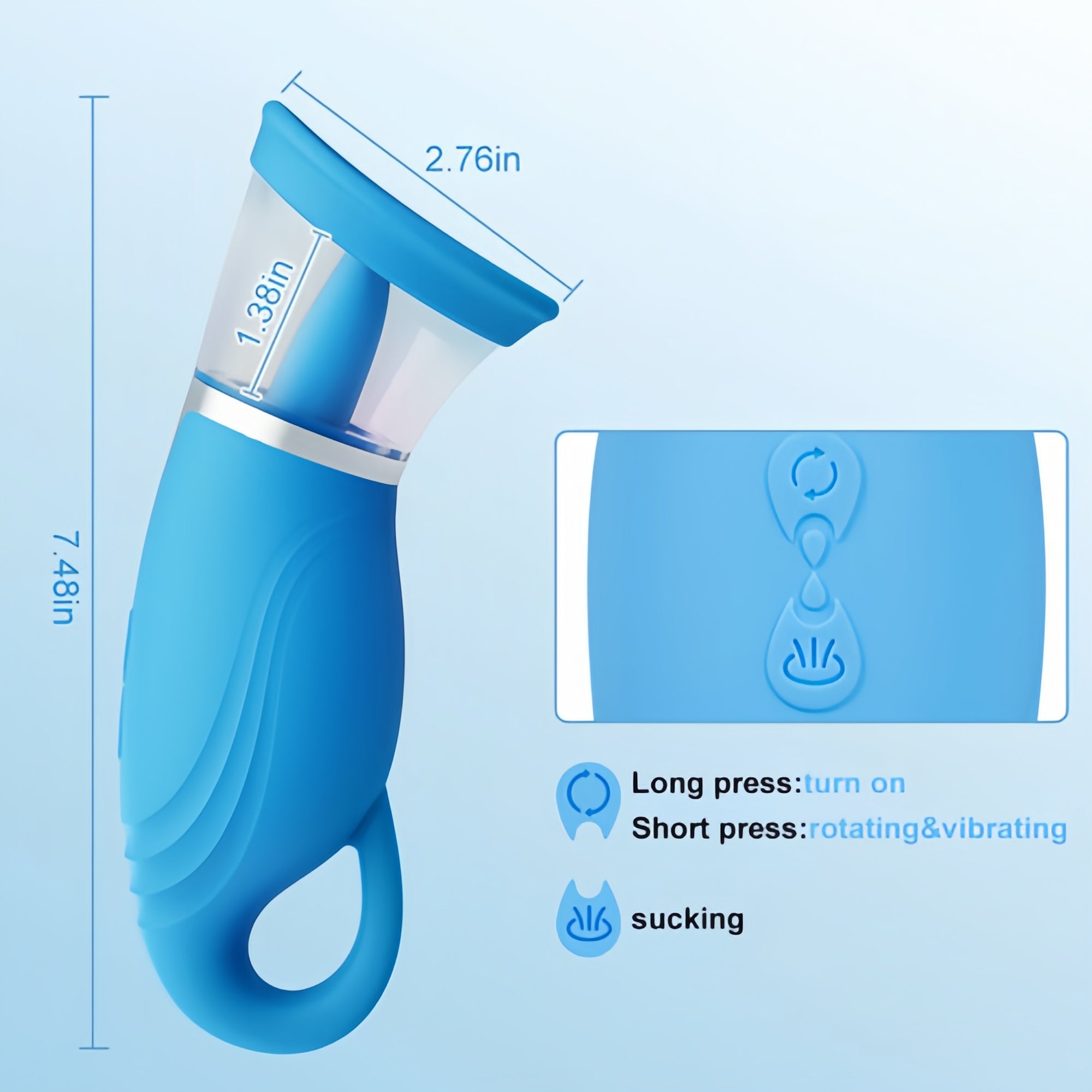 Joyomas - 4 Suction Intensity 9 Tongue-licking & Vibrating Clit Nipple Stimulator