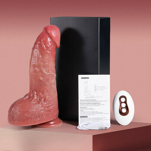 Joyomas - Curved Glans Thrusting Heating Vibrating P&G Spot Stimulation Realistic Dildo