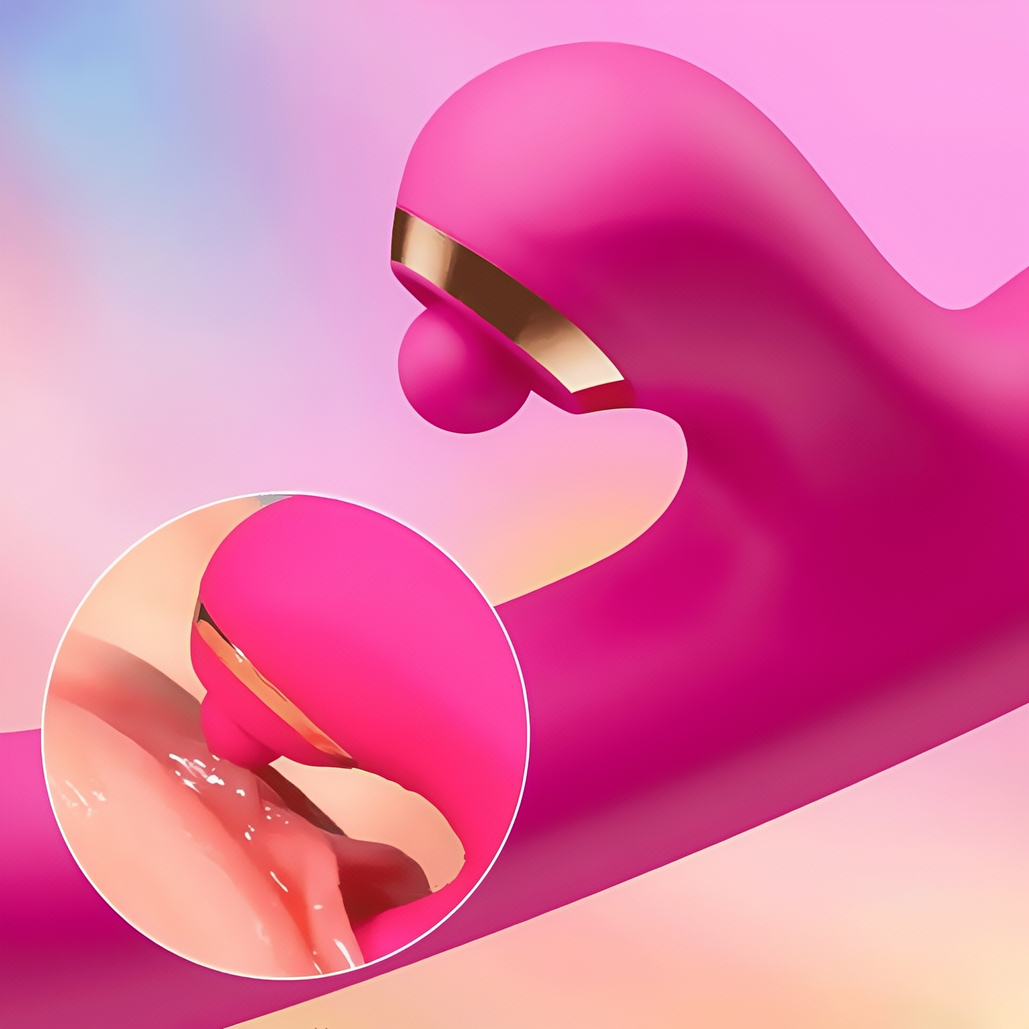 Joyomas - G spot Vibrator with Dual-Ball Clit 7 Vibrating Tapping & 10 Rotating Stimulator