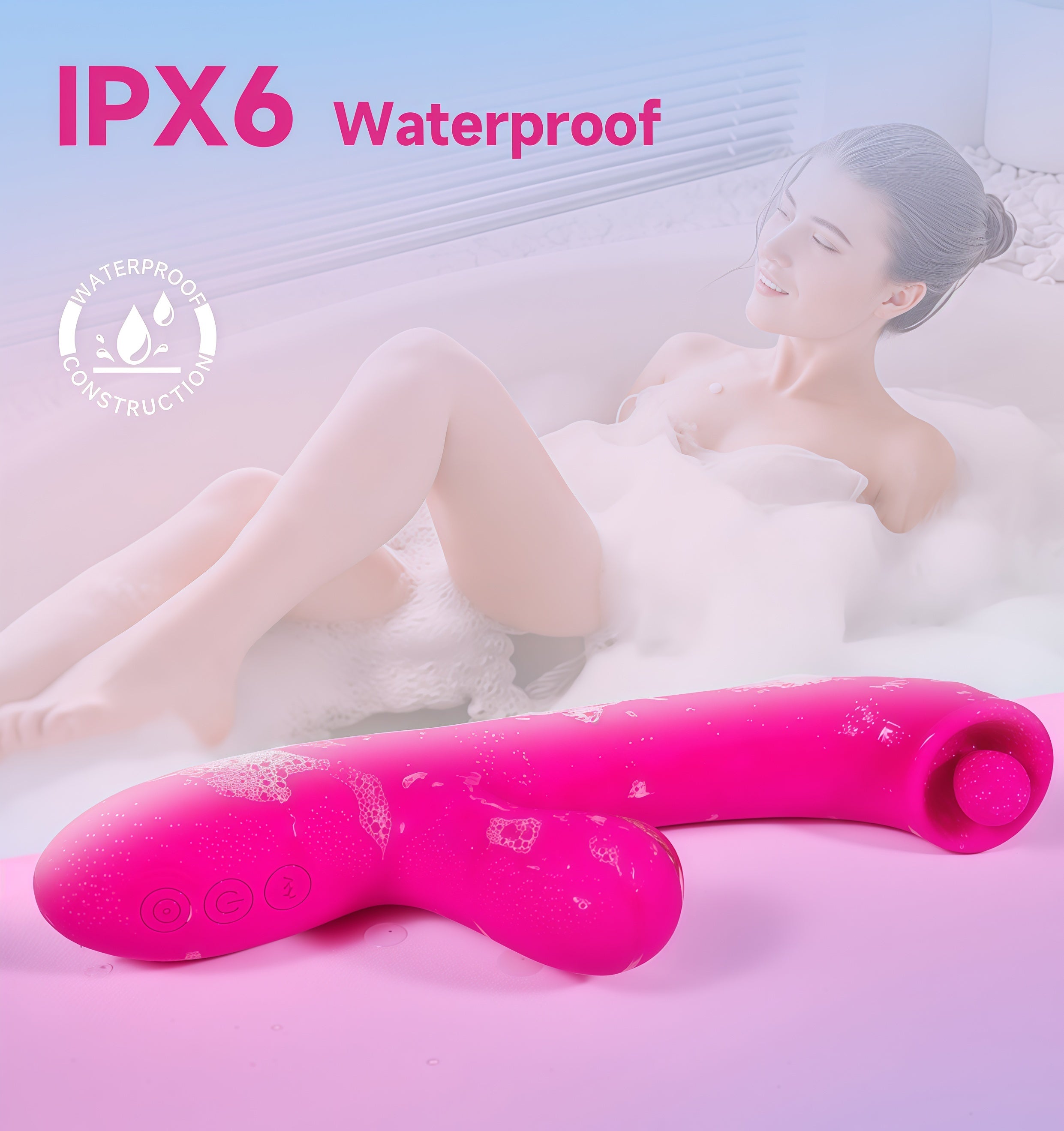 Joyomas - G spot Vibrator with Dual-Ball Clit 7 Vibrating Tapping & 10 Rotating Stimulator