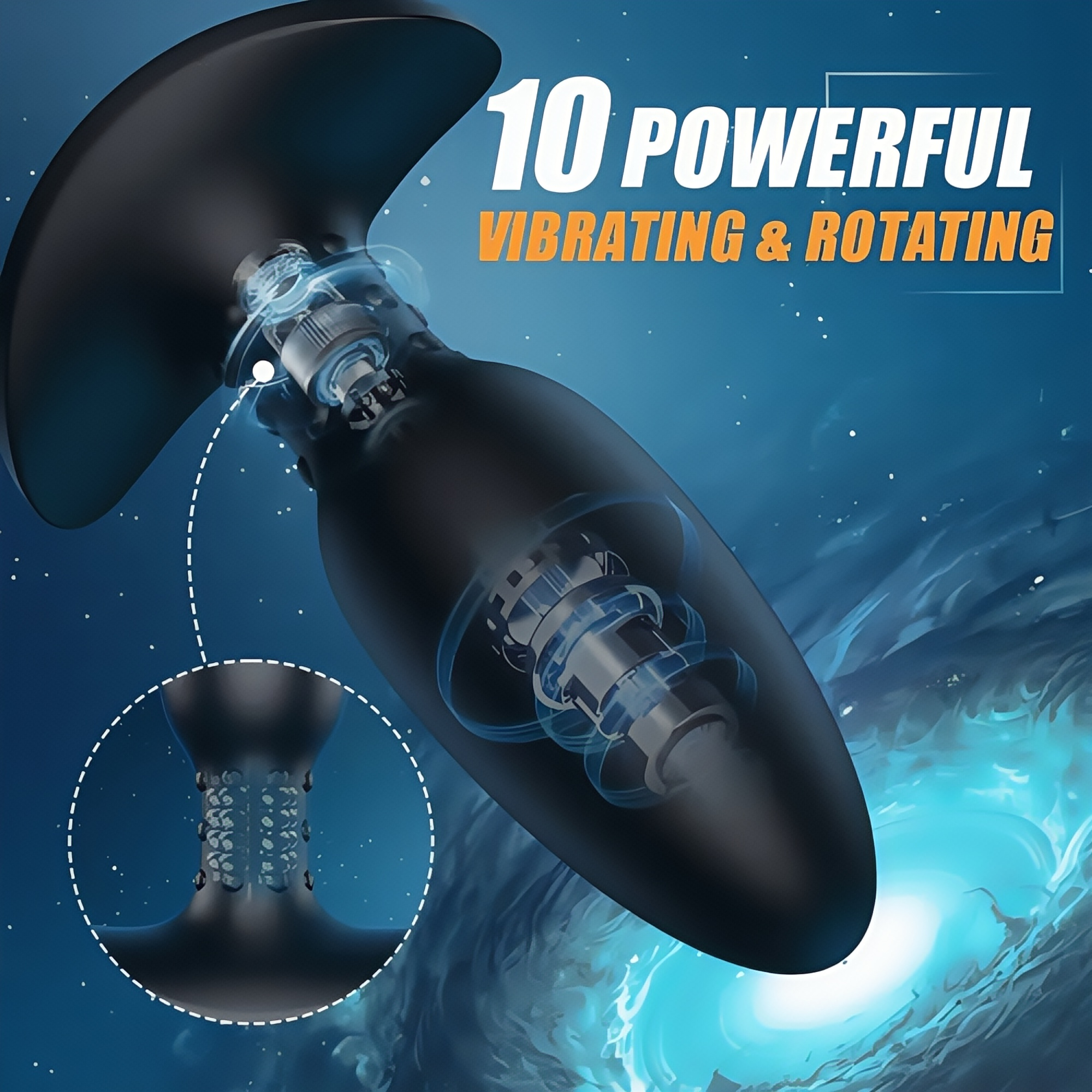 Joyomas - Surfing P Spot G Spot Stimulation Vibrating Rotating Prostate Massager
