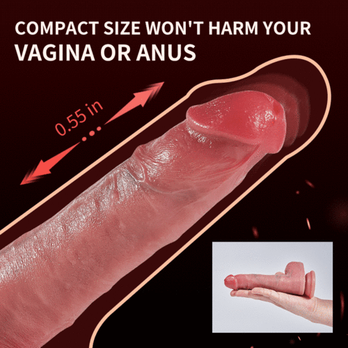 Joyomas - Silicone Slim 7 Thrusting 10 Vibrating Swinging Heating Dildo for Beginners