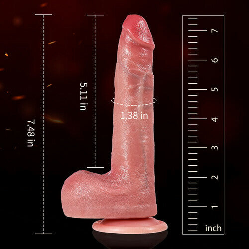 Joyomas - Silicone Slim 7 Thrusting 10 Vibrating Swinging Heating Dildo for Beginners