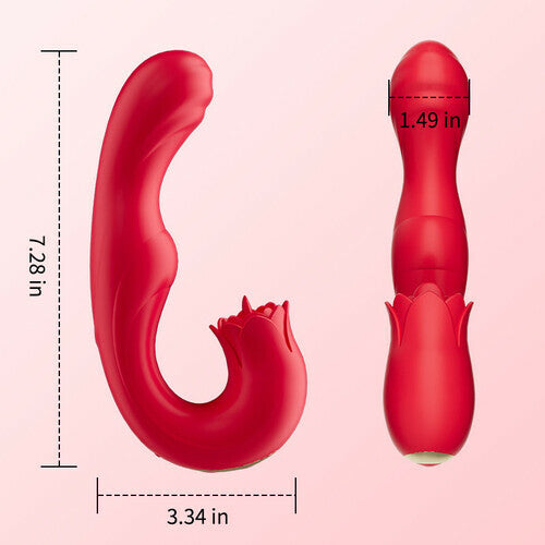 Joyomas - Rotating Head G-spot Vibrator & Clit Licker