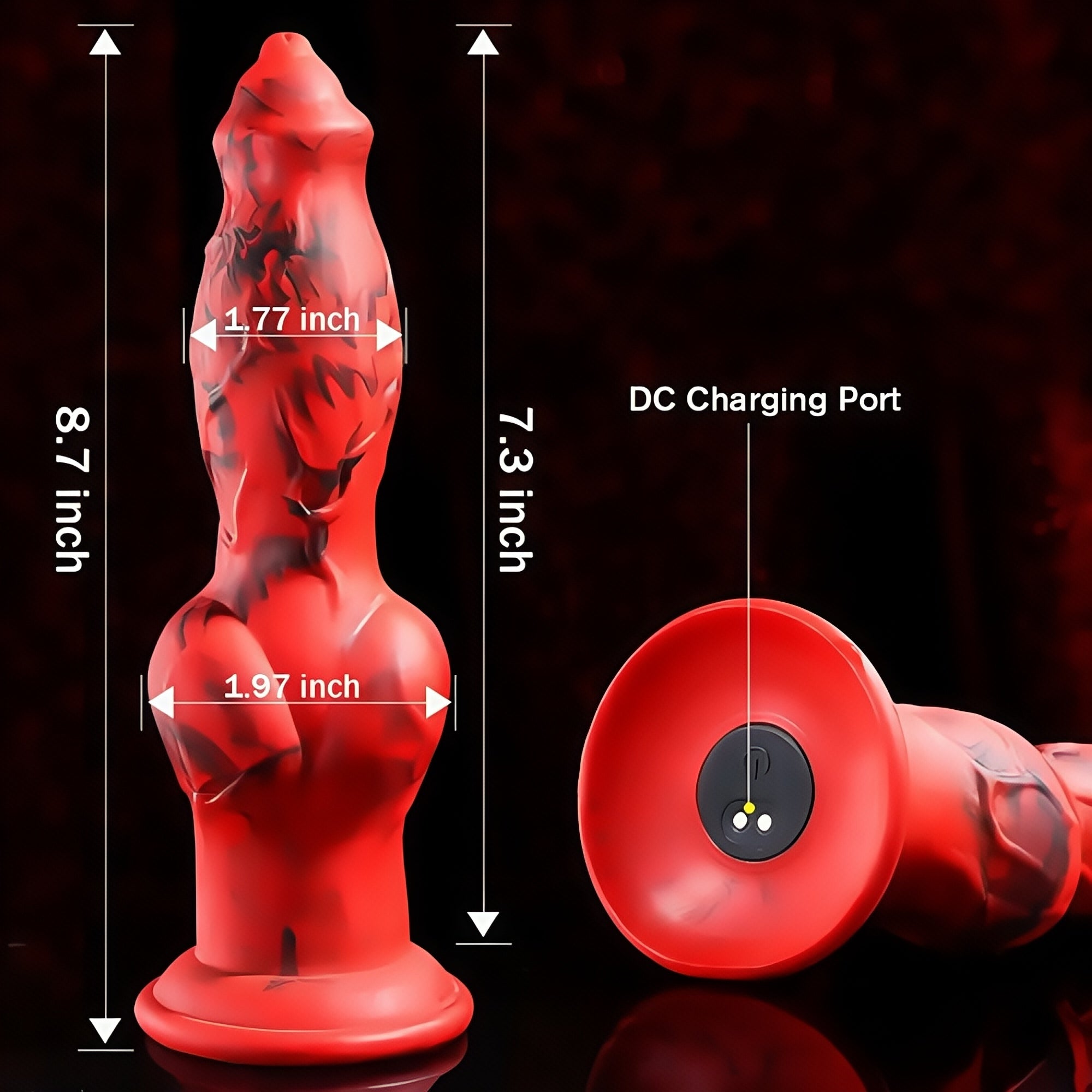 Joyomas - Wanda's Dream 8 Thrusting Vibrating Swing Heating Big Dildo 8.7 Inch