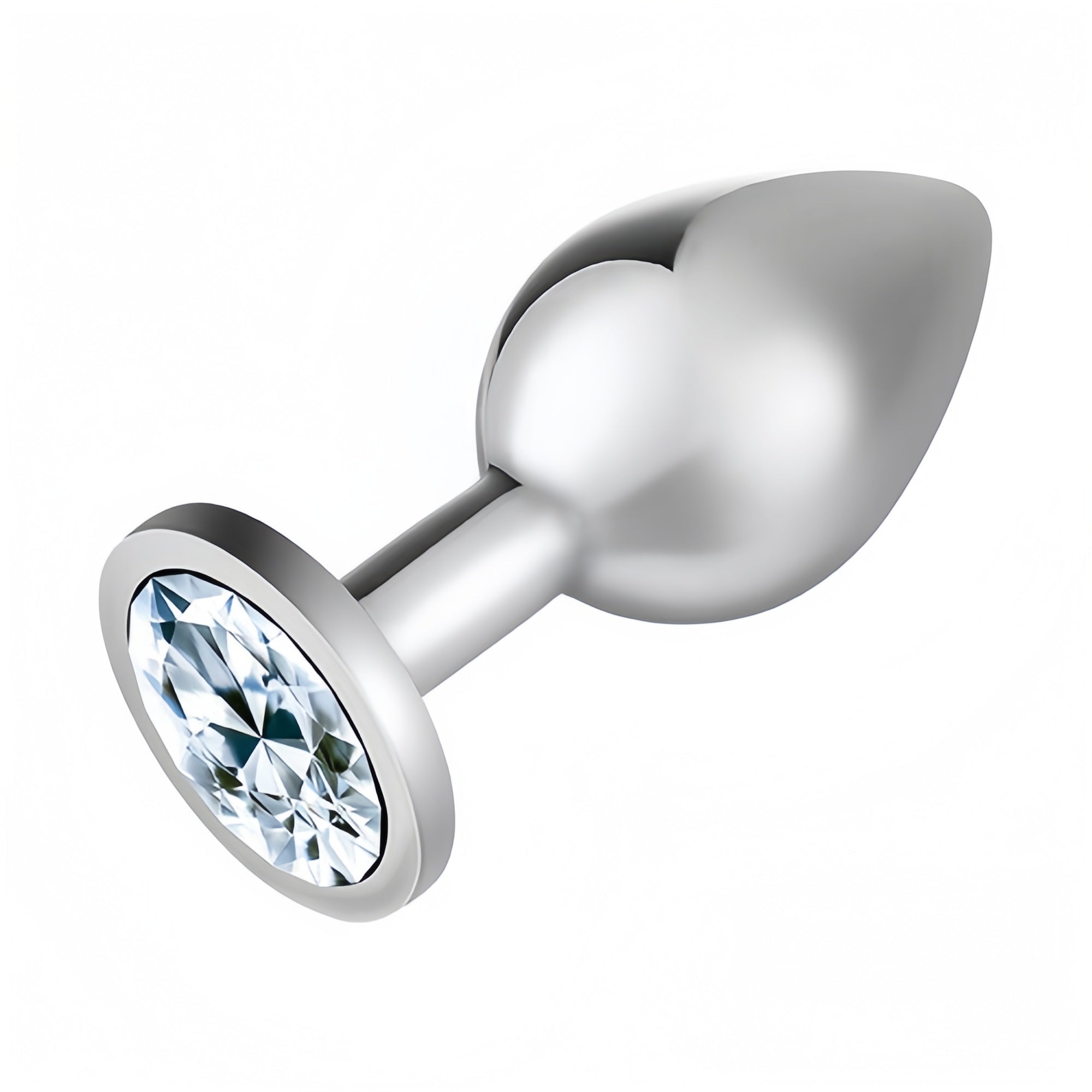 Joyomas - Silver Jewelled Aluminium Beginner's Butt Plug 2.7 Inch