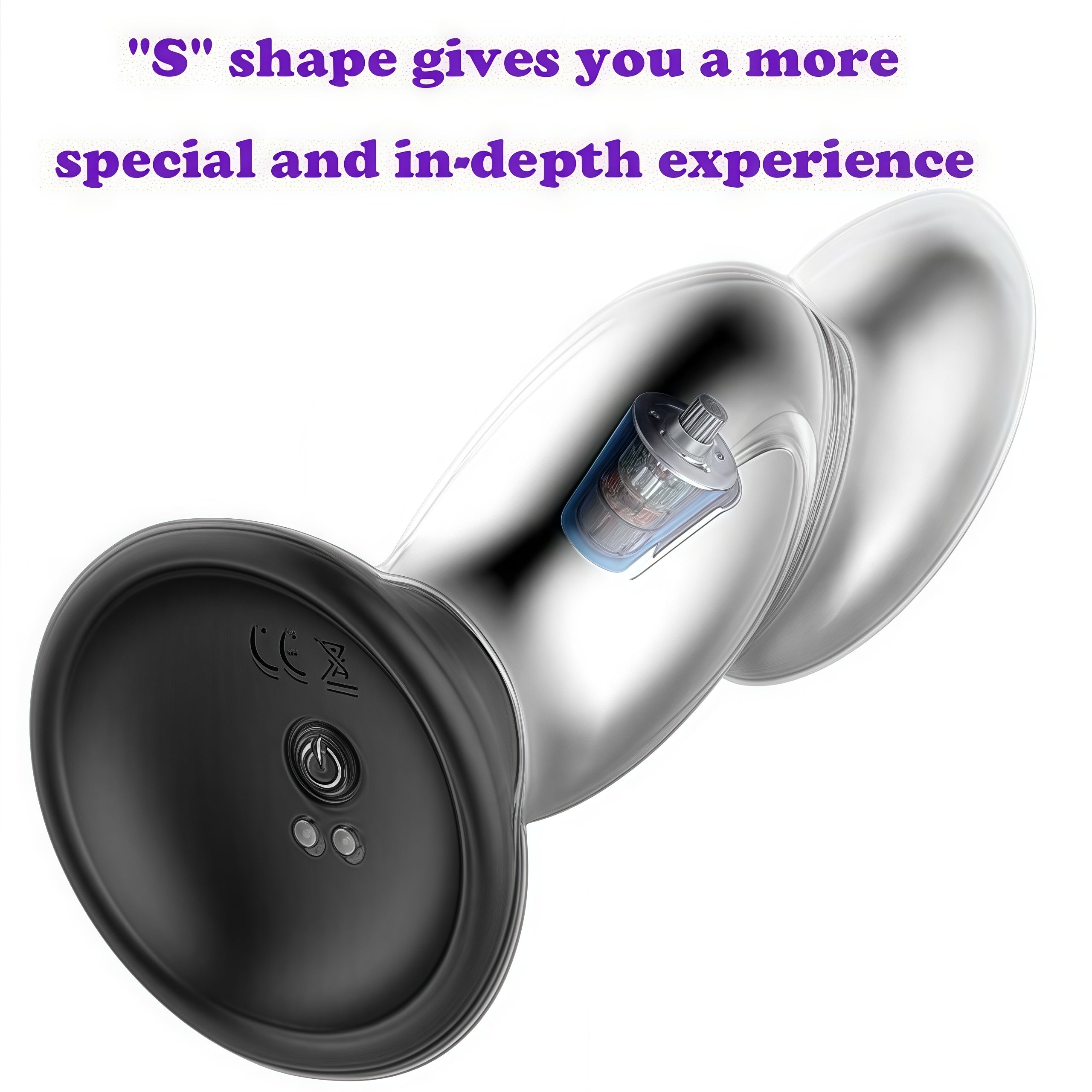 Joyomas - Aluminum 10 Vibrating Remote Control Anal Vibrator with Suction Base