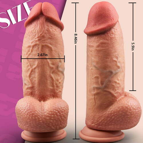 Joyomas - Lifelike Huge Dildo 8.46 Inch