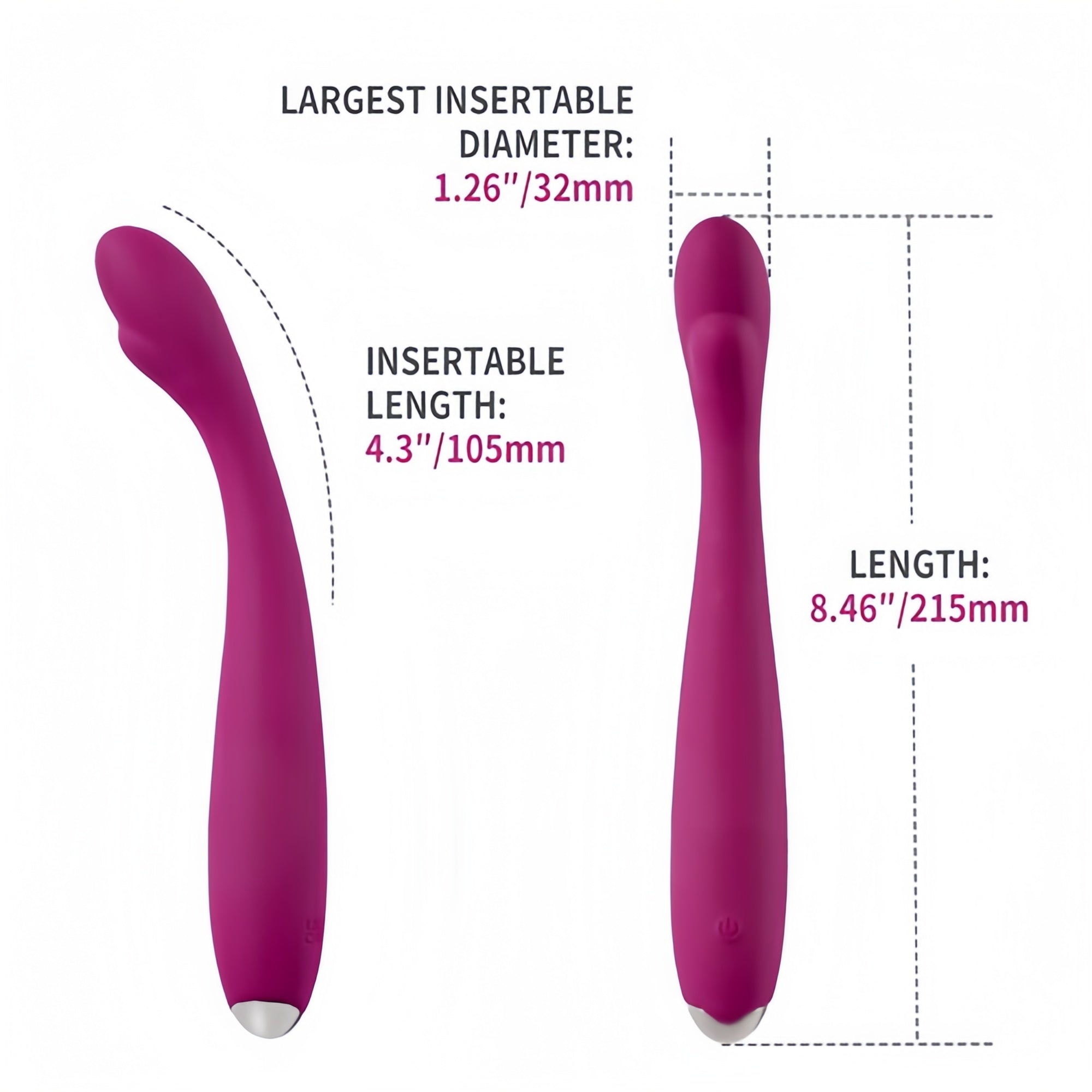 Joyomas - 6 Vibrating Clitoris Stimulation Flexible G-Spot Vibrators