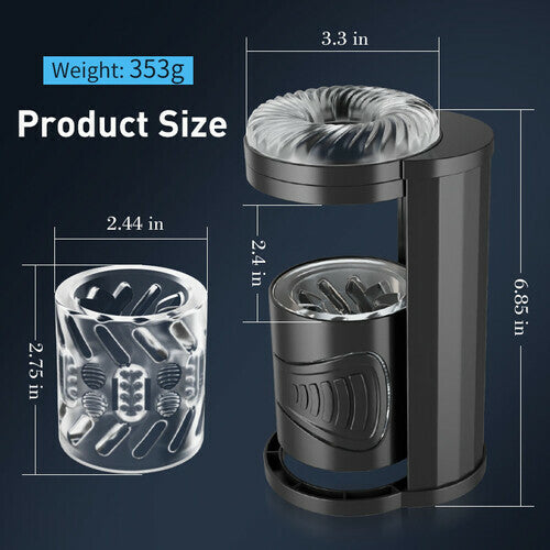 Joyomas - Piston-Style Manual Thrusting Detachable Male Masturbator