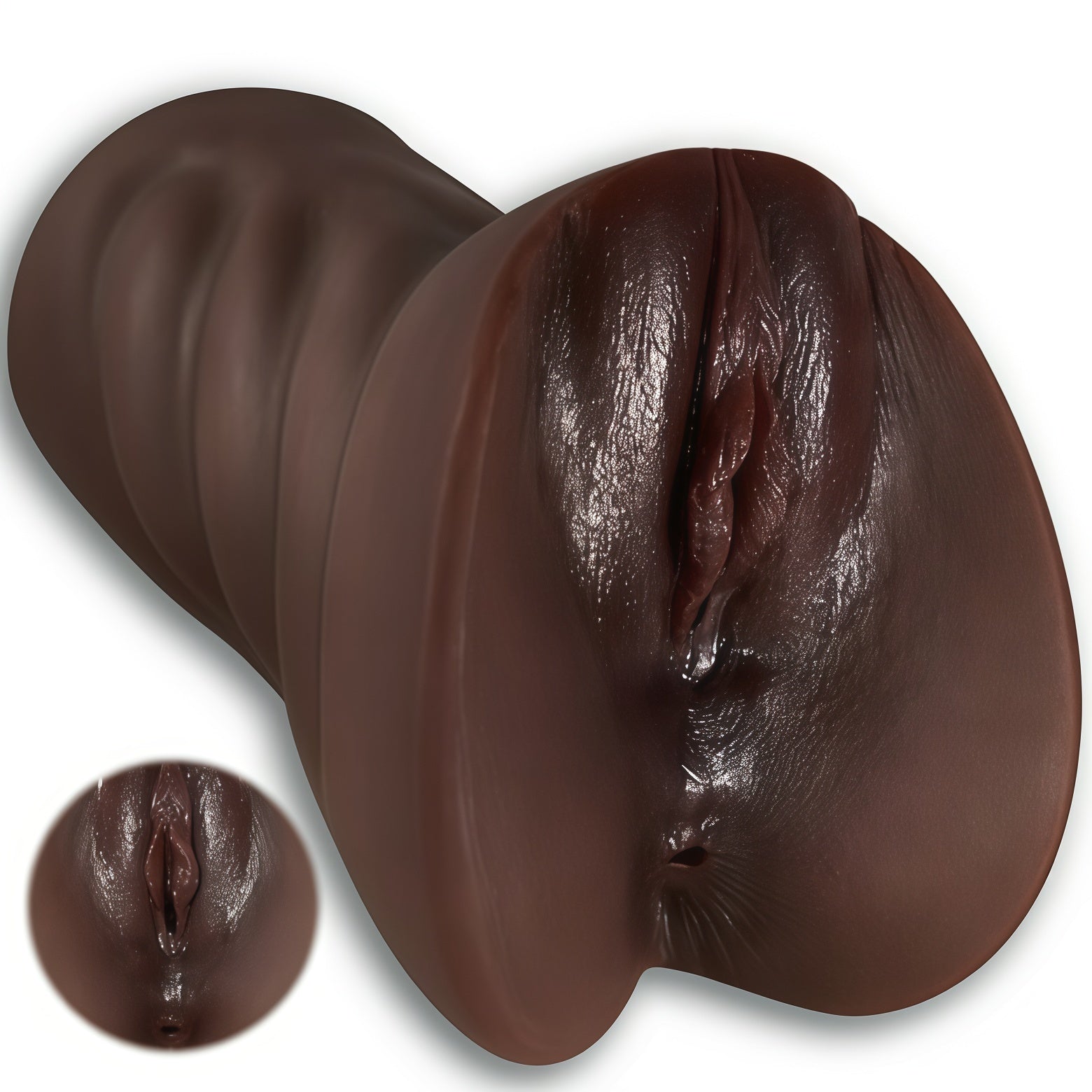 Joyomas - 6.9 In Lifelike Pocket Pussy Soft and Textured Vagina and Tight Anus 2 in 1 Holes