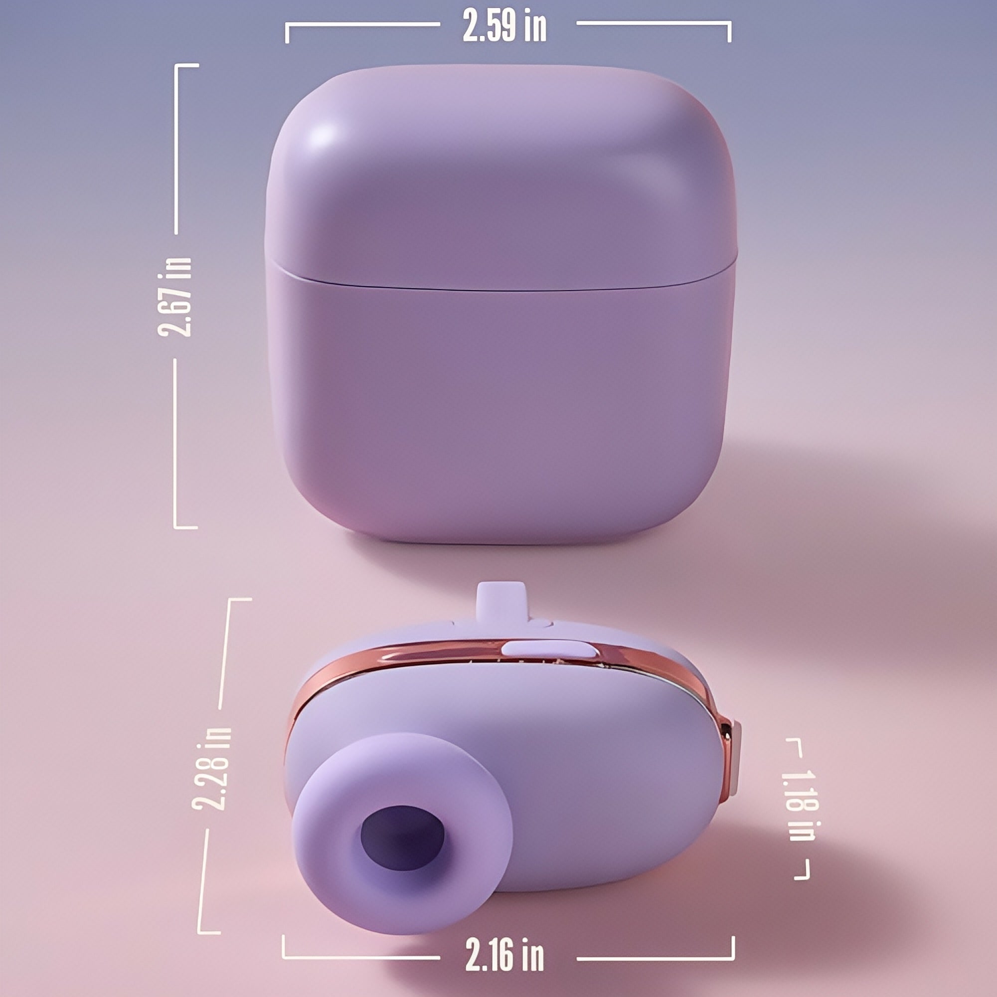 Joyomas - Mini vibrador portátil discreto con vibración para dedos y succión