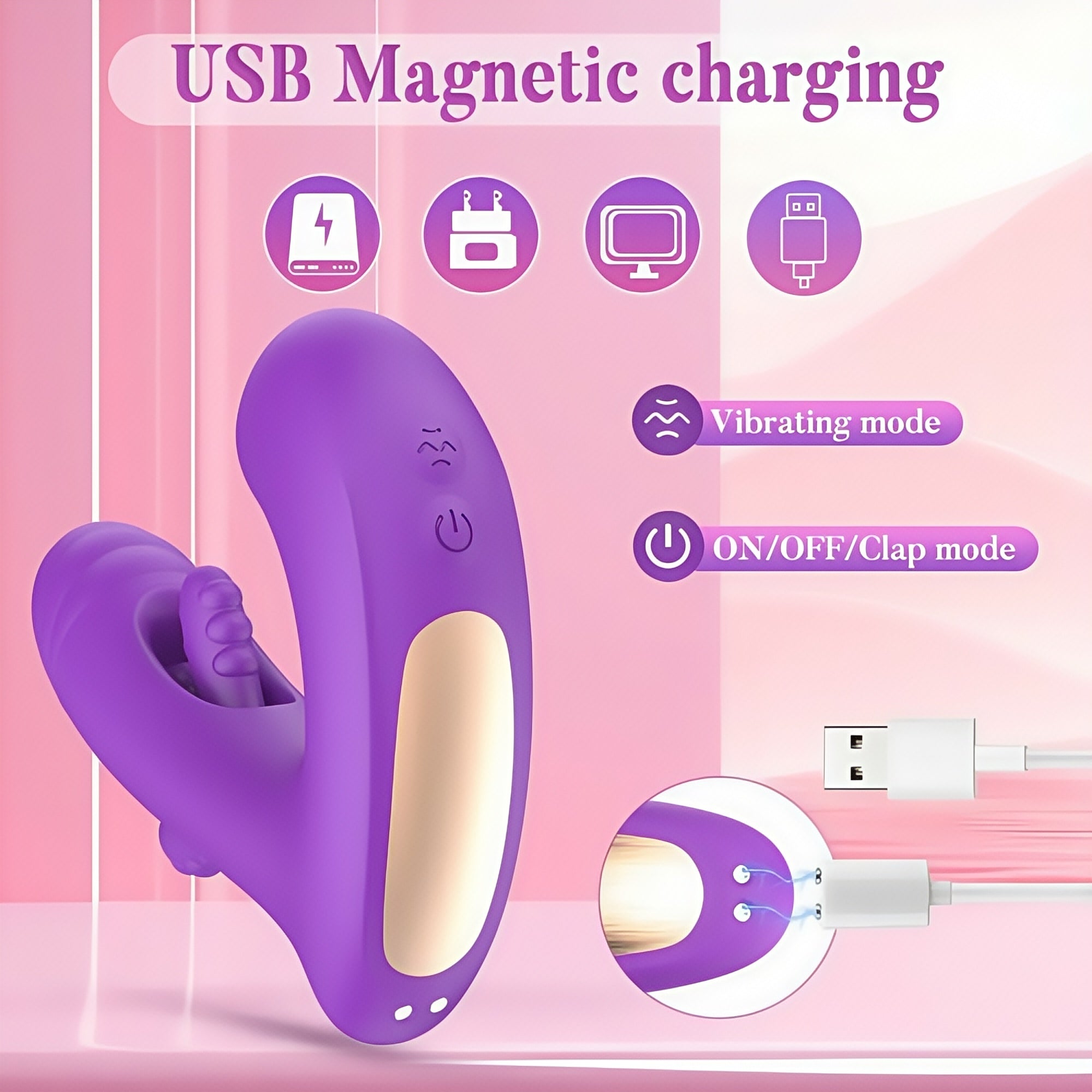 Joyomas - Wearale G-spot Vibrator with 10 Vibration & Flapping