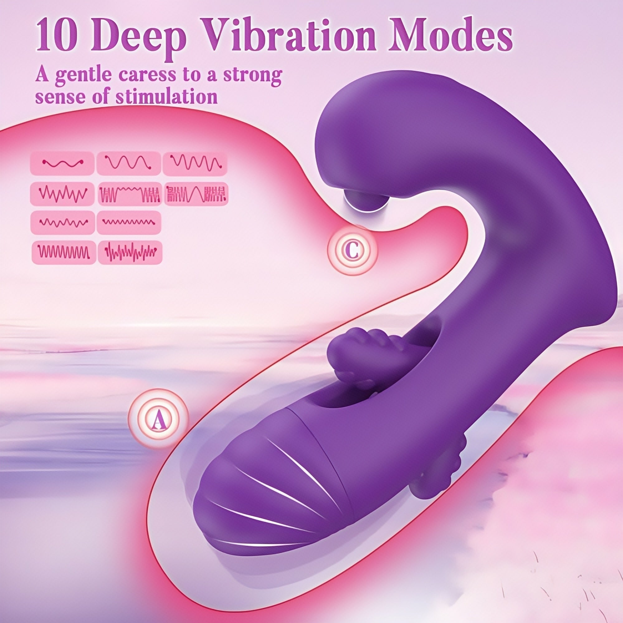 Joyomas - Wearale G-spot Vibrator with 10 Vibration & Flapping