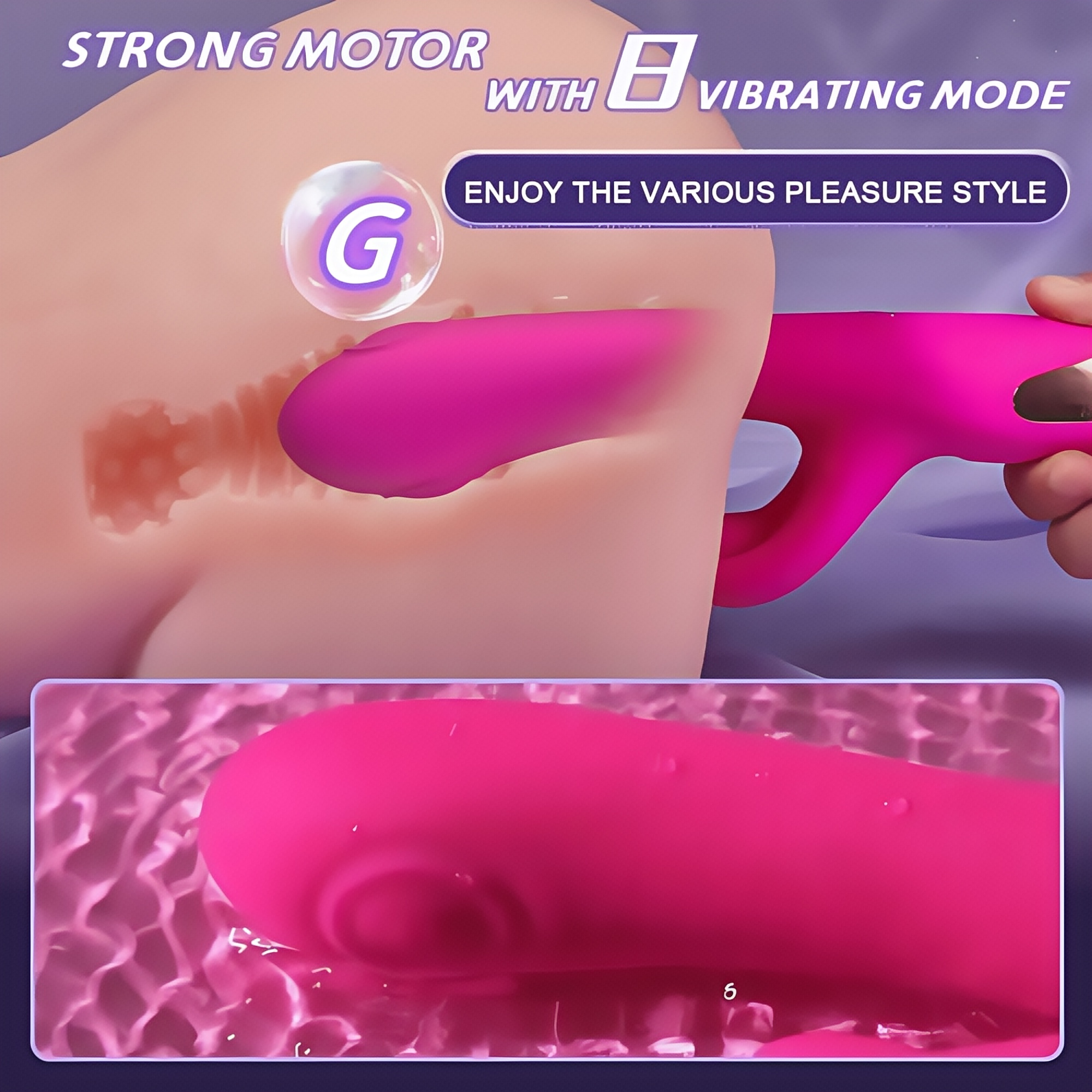 Joyomas - 3 In 1 Multifuction G-spot Vibrator with Finger Snap & Tapping & Vibration
