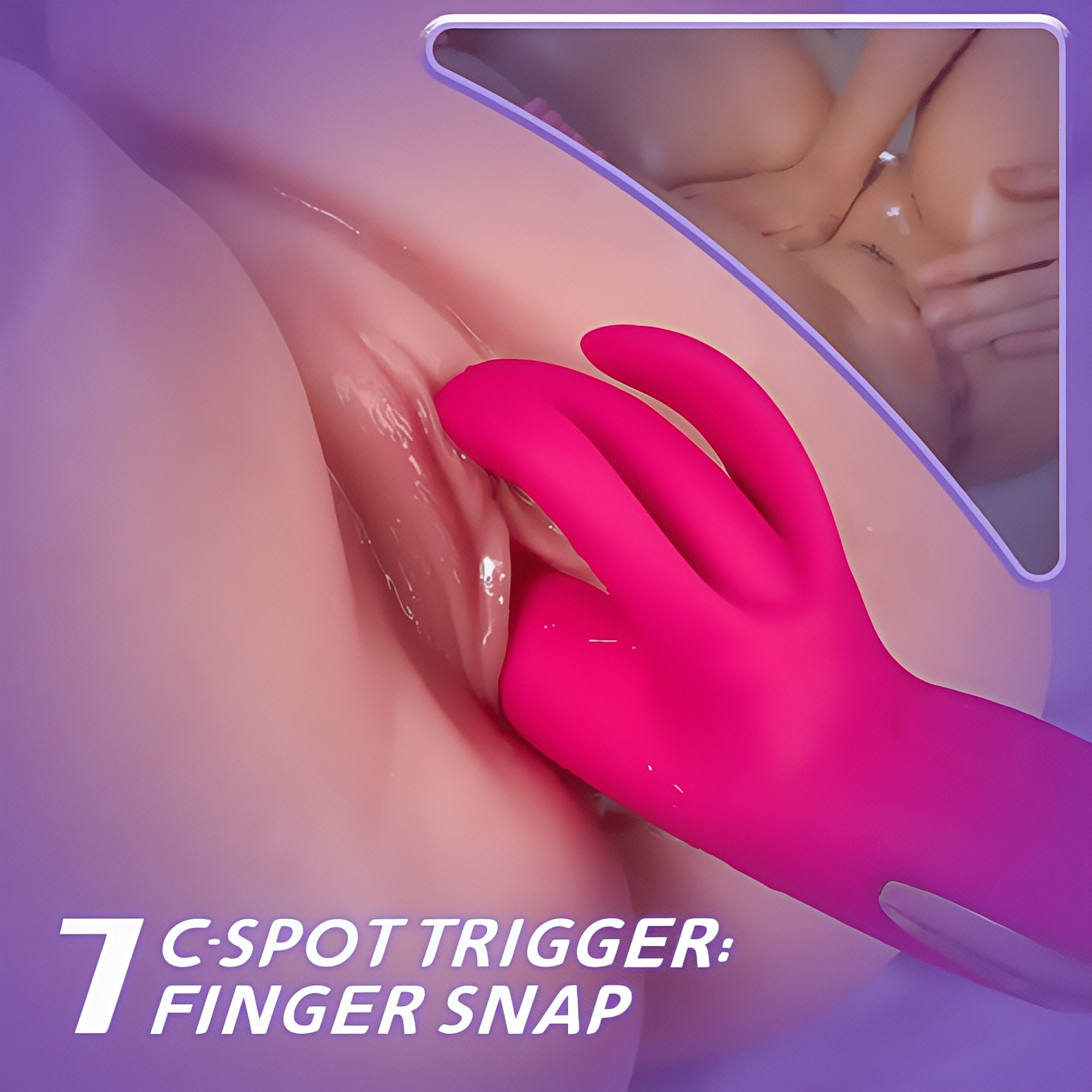 Joyomas - 3 In 1 Multifuction G-spot Vibrator with Finger Snap & Tapping & Vibration