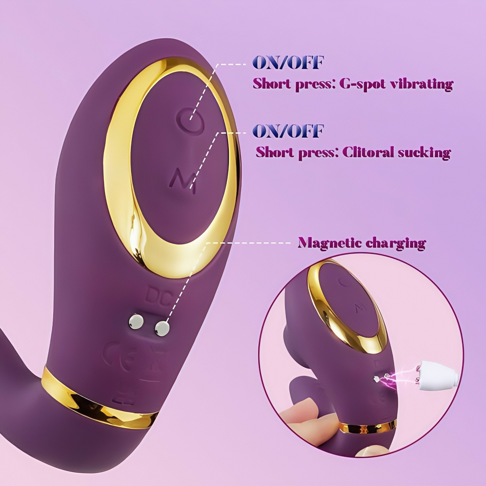 Joyomas - 10 Sucking & Vibrating G-Spot Clitoral Vibrator APP Control