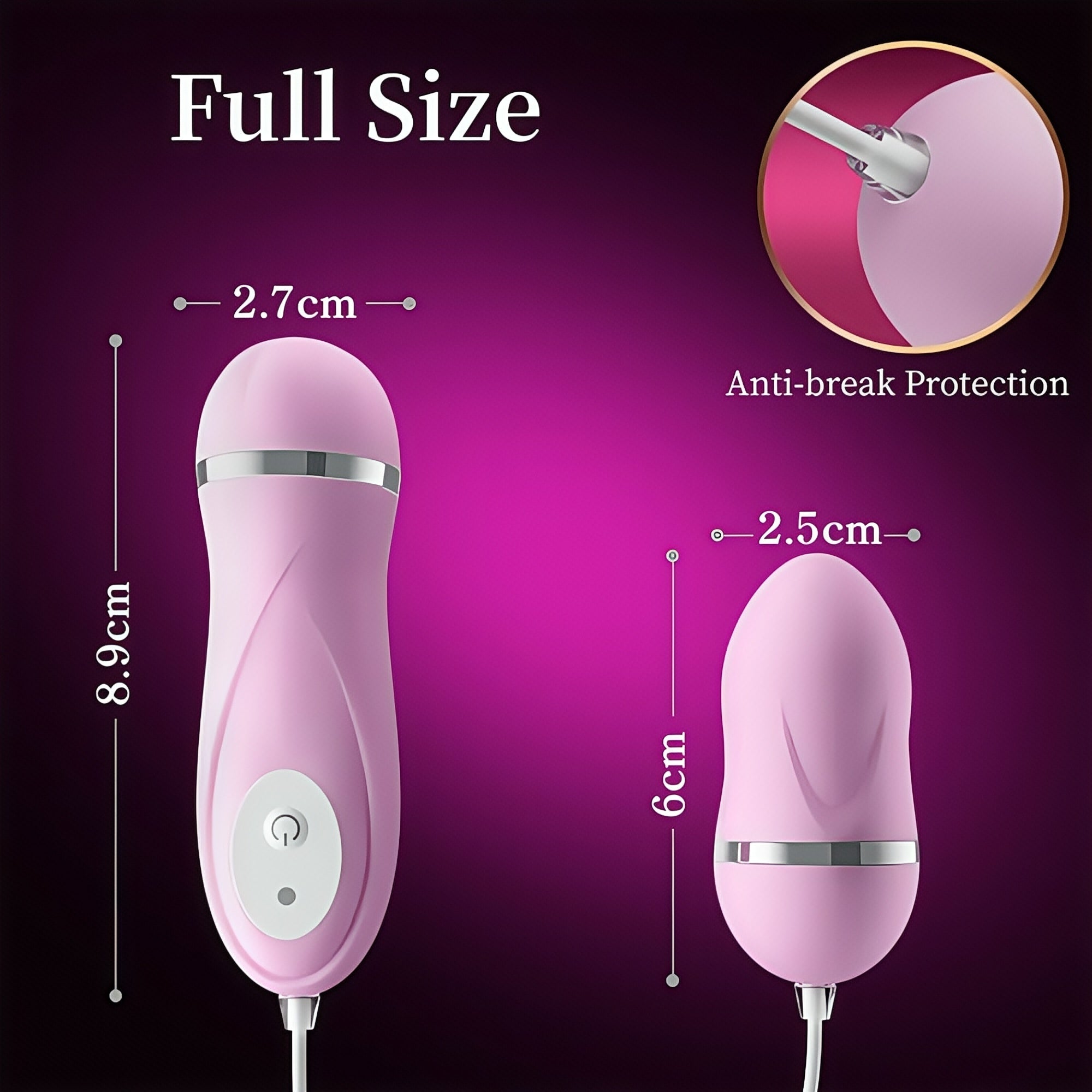 Joyomas - Wired Control Bullet Vibrator 10 Vibrating Egg for Women and Couples