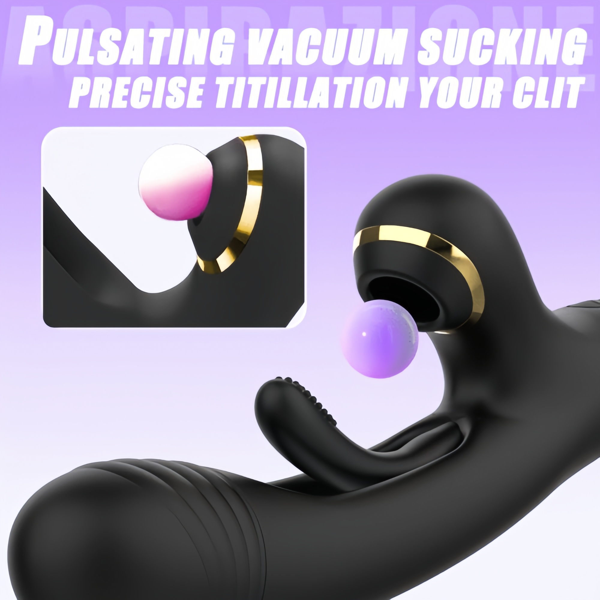 Joyomas - 3 IN 1 Sucking & Flapping Vibrator G Spot Clitoral Stimulator with 7 Modes Massager