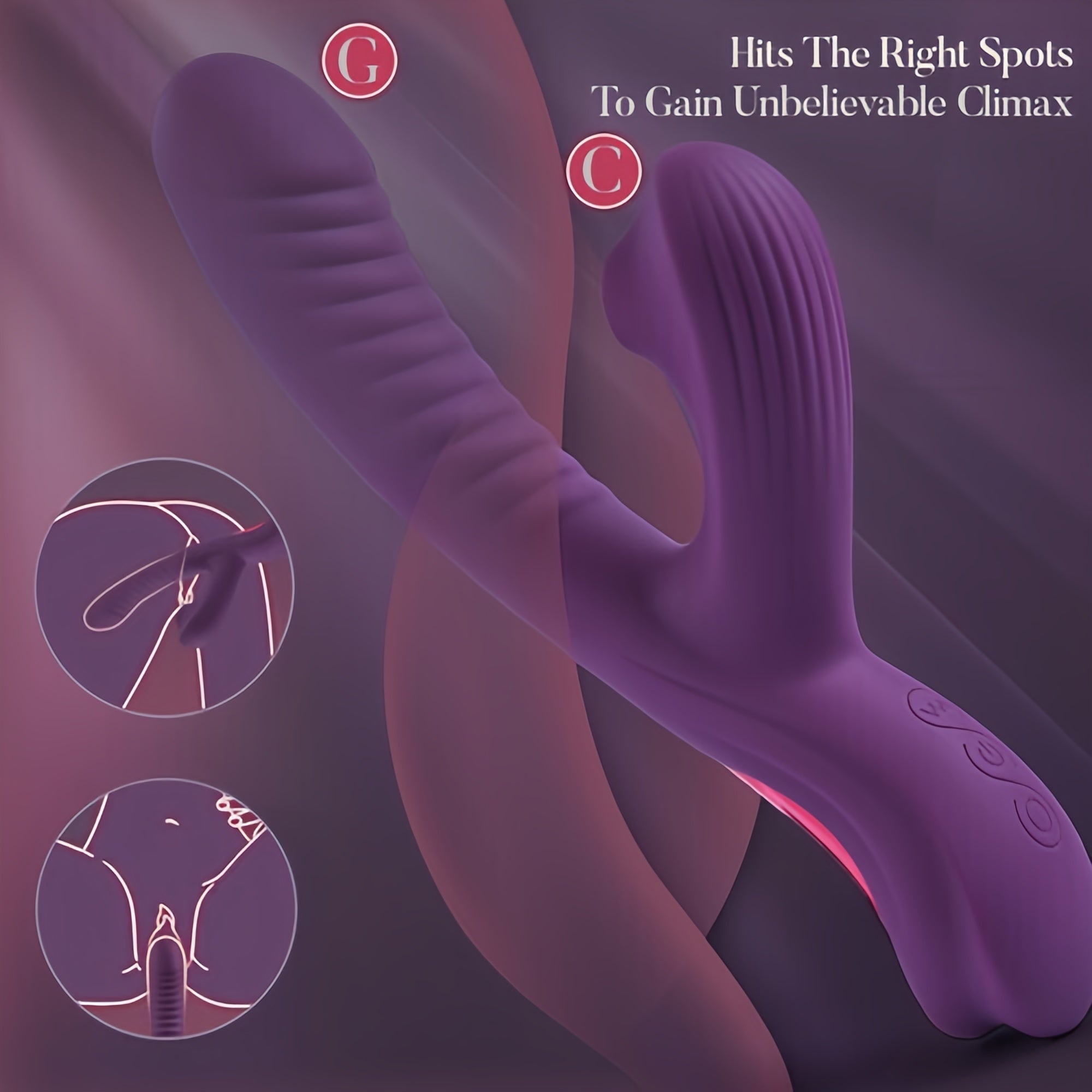 Joyomas - Vibration & Come-Hither Motion G-spot and Clitoral Suction Vibrators