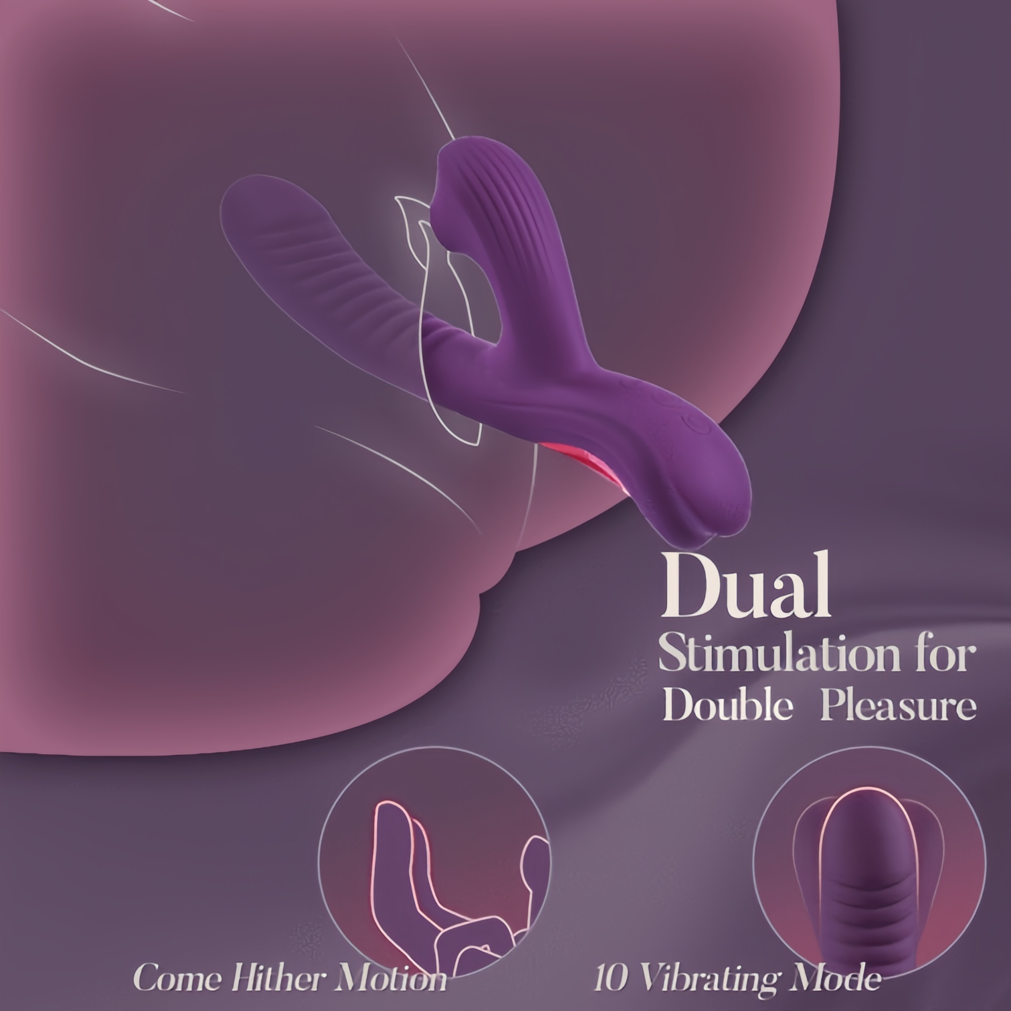 Joyomas - Vibration & Come-Hither Motion G-spot and Clitoral Suction Vibrators
