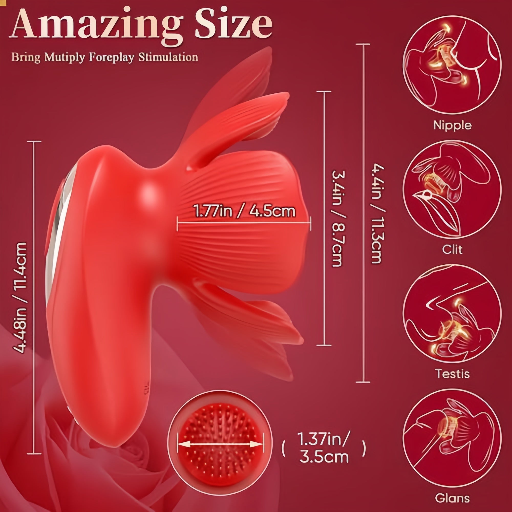 Joyomas - 10 Vibration & Fully Covering Grabbing Vibrator Nipple Toys