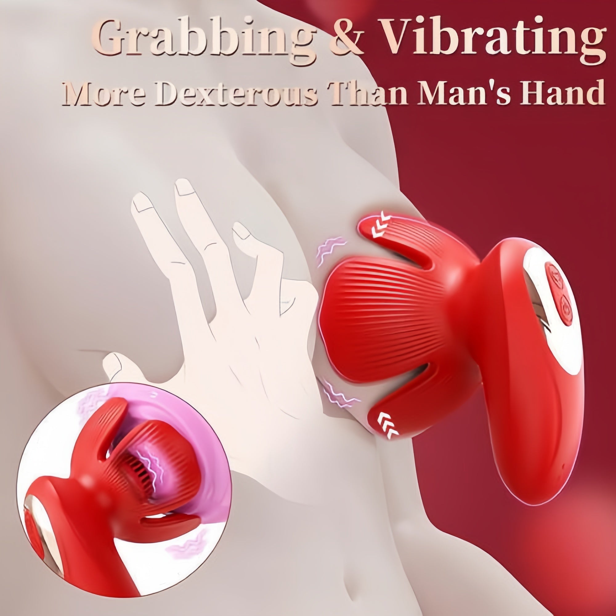 Joyomas - 10 Vibration & Fully Covering Grabbing Vibrator Nipple Toys