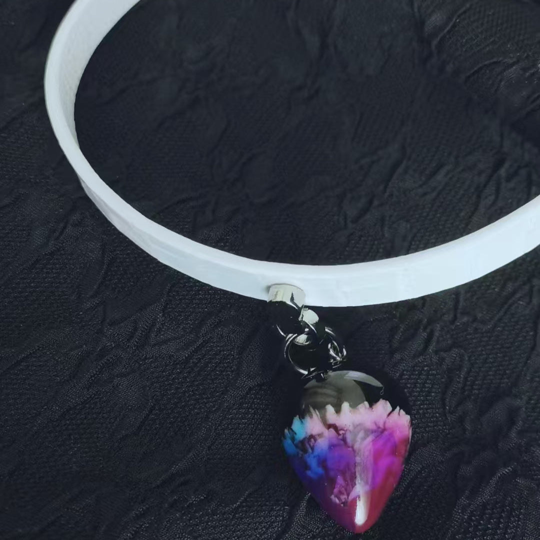 Joyomas - Customized Art Handcrafts Leather Necklace With Crystal Anal Plug - Classic Essentials