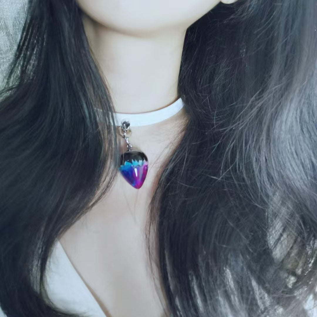 Joyomas - Customized Art Handcrafts Leather Necklace With Crystal Anal Plug - Classic Essentials